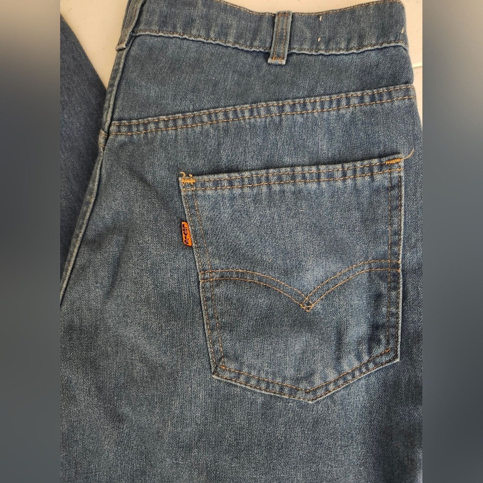 Levi's 80s Vintage Levi's 549 Orange Tab Denim Jeans, Size 36x32 Size US 36 / EU 52 - 5 Thumbnail