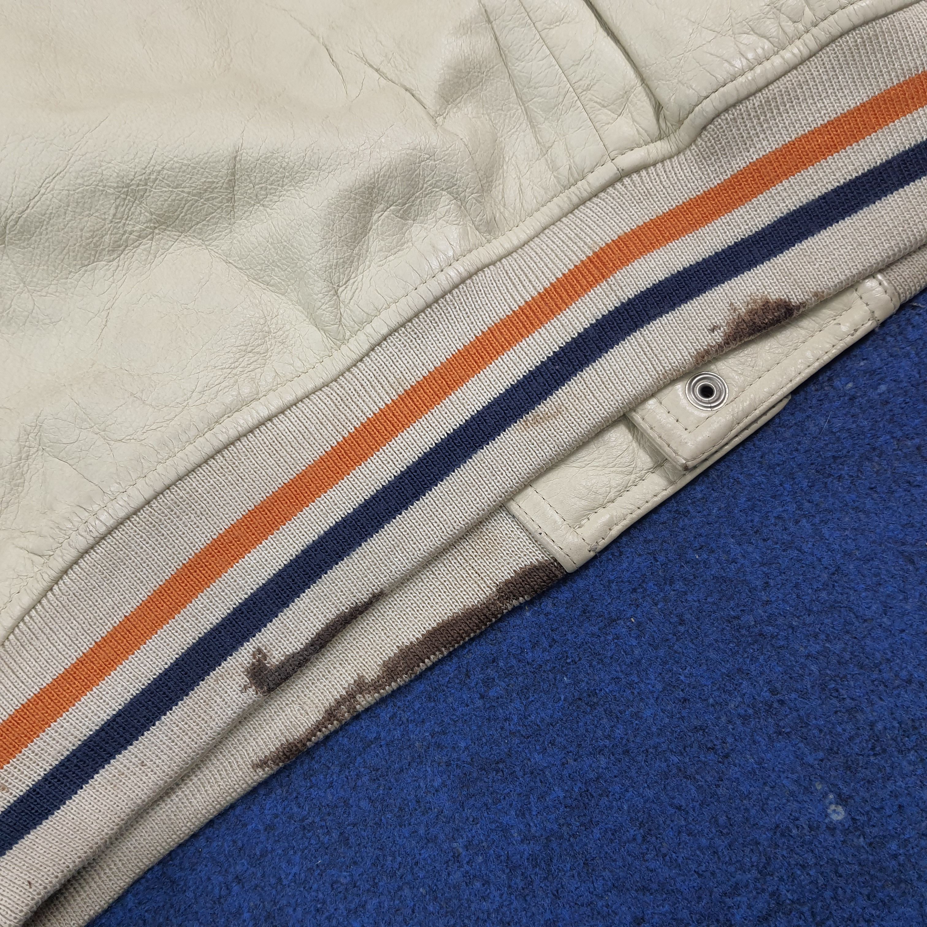 Fubu Vintage FUBU Full Leather Varsity Jacket 90s Hip Hop C286N4 Size US L / EU 52-54 / 3 - 12 Thumbnail