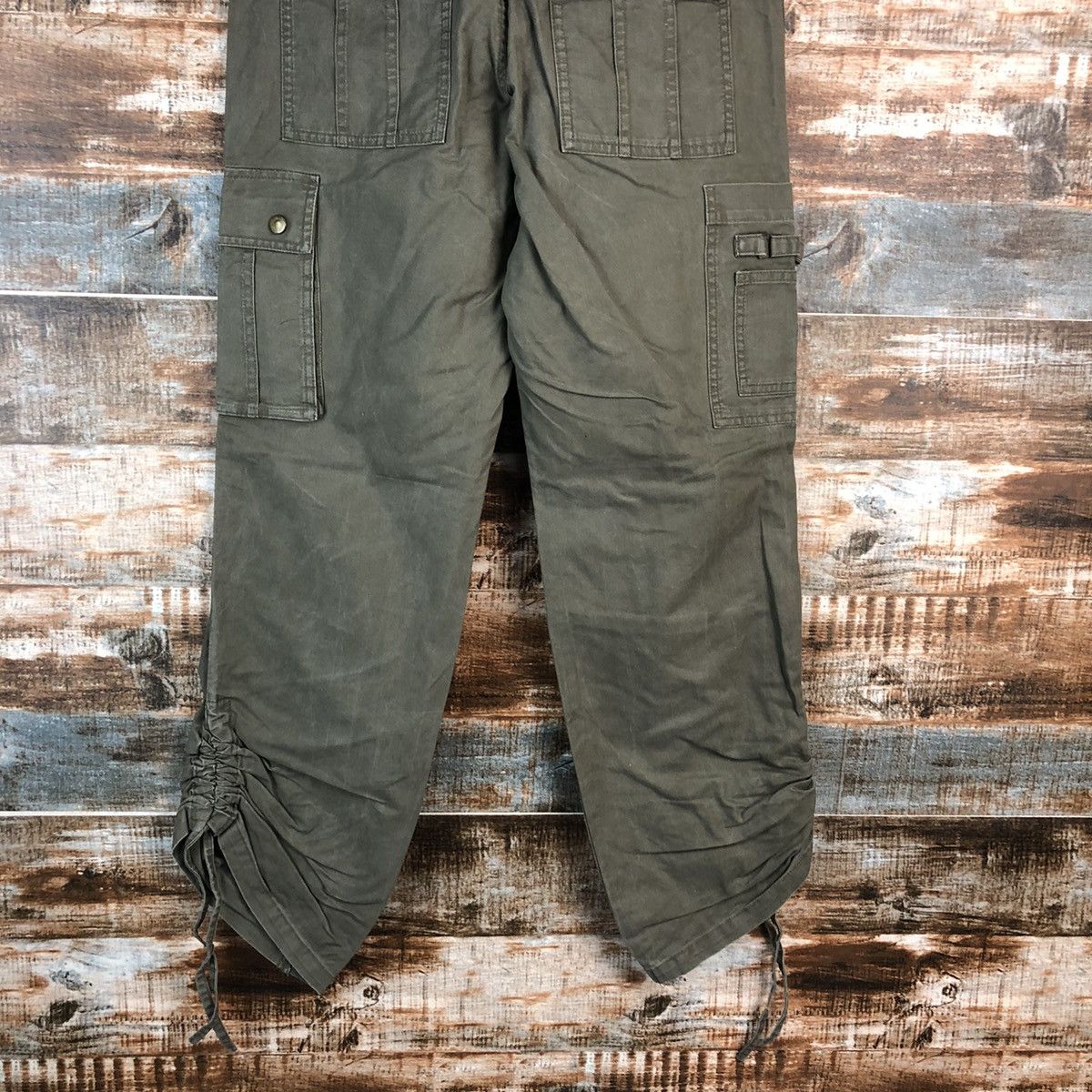 Japanese Brand Drug Store Green Cargo Multipocket Pants #A2418 Size US 27 - 17 Thumbnail