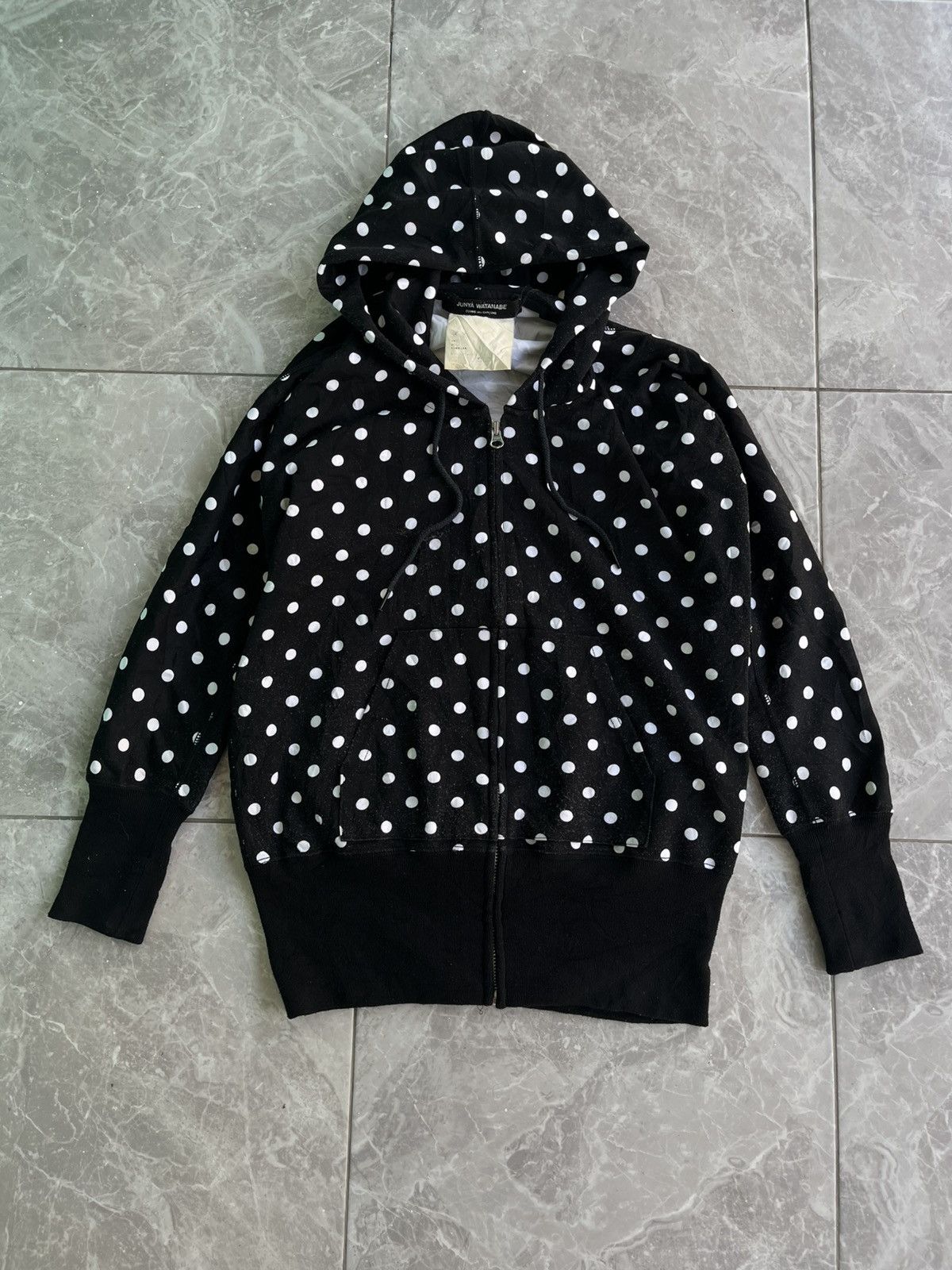 Junya Watanabe JUNYA WATANABE COMME des GARCONS Polka Dot Zip Hoodie Size US M / EU 48-50 / 2 - 1 Thumbnail