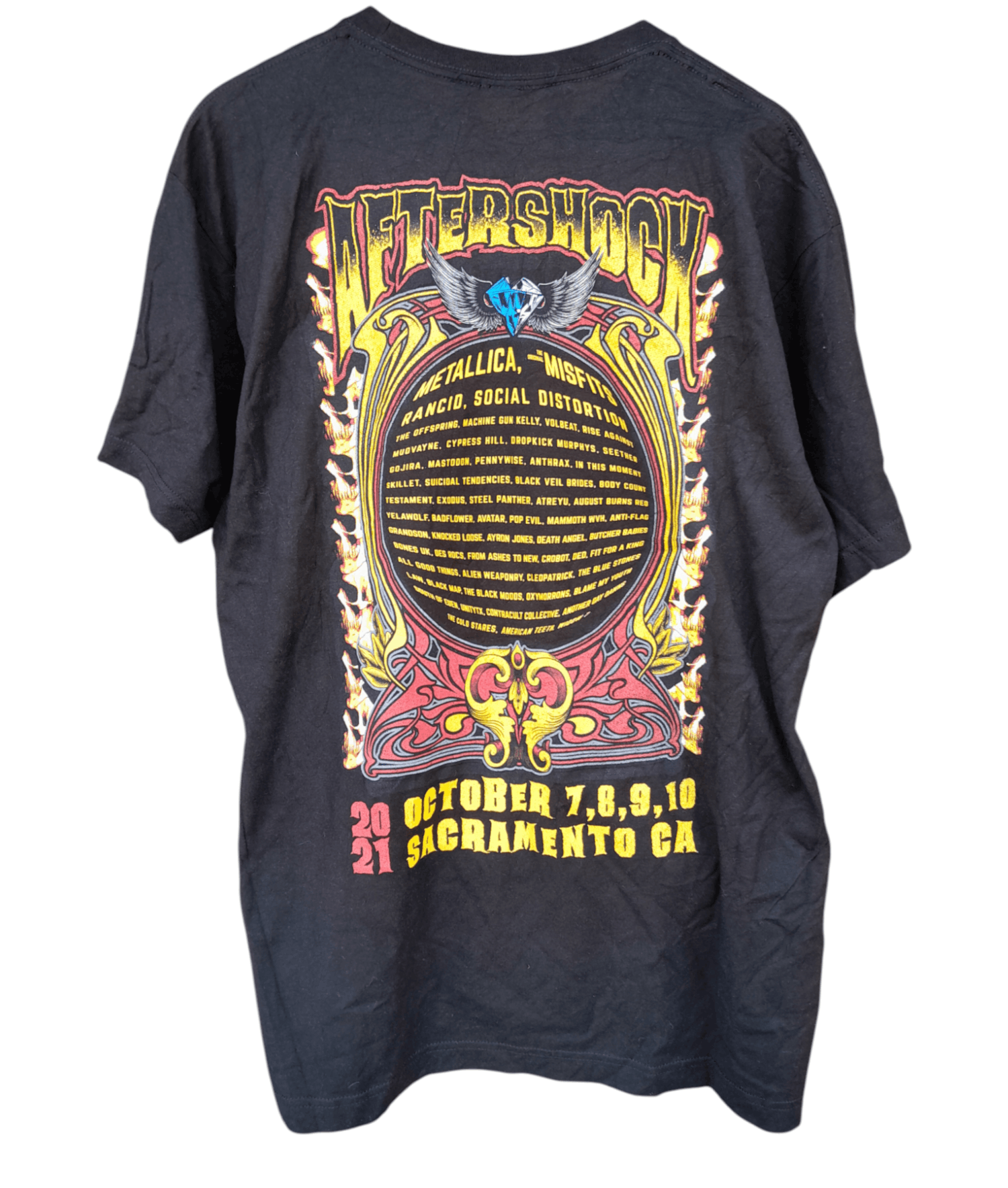 Band Tees 💥FINAL DROP💥AFTERSHOCK BAND LISTING Size US XL / EU 56 / 4 - 2 Thumbnail