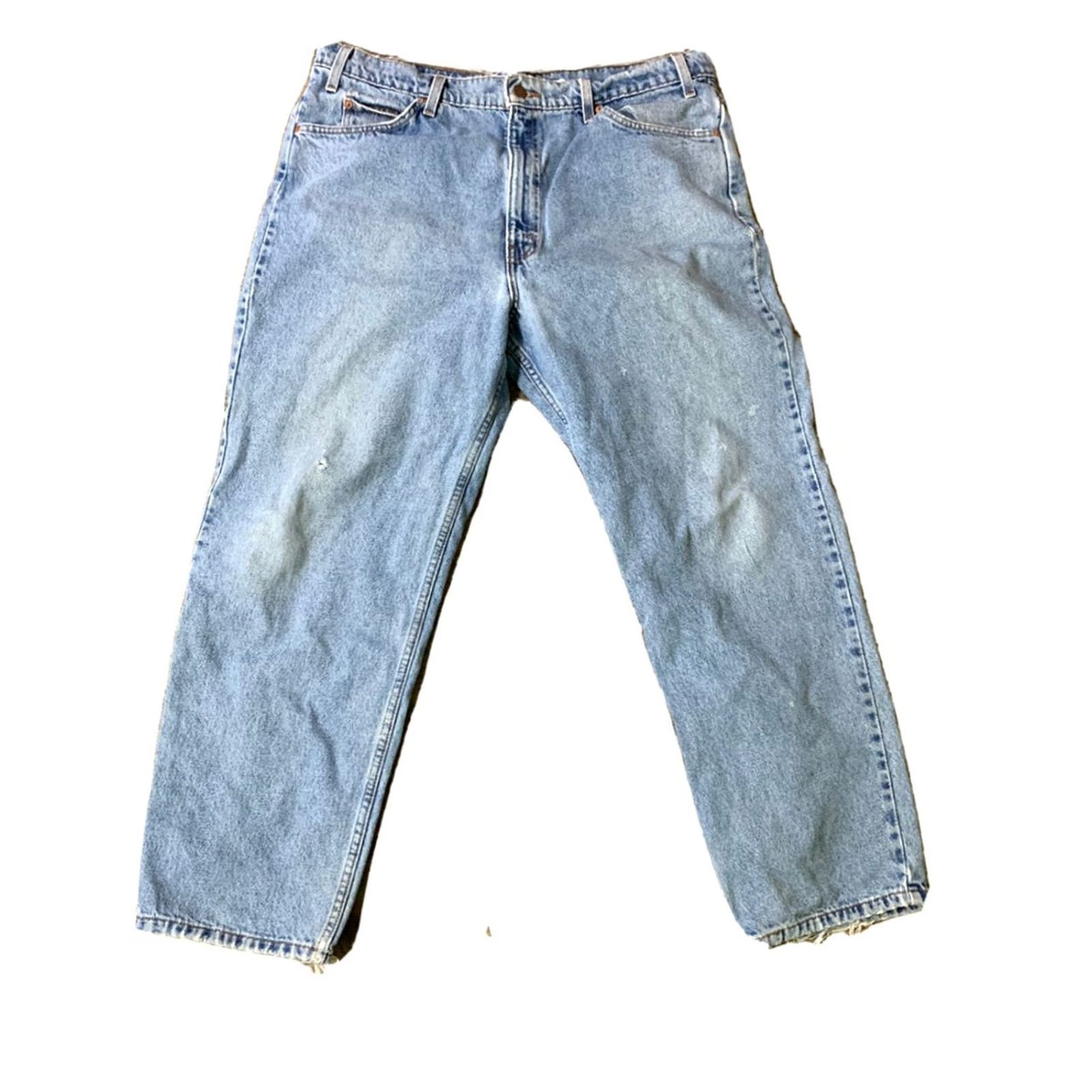 Levi's VINTAGE 90s Levis 550 Relaxed Fit Mens Straight Leg Blue Jeans Size 38 x 30 Size US 38 / EU 54 - 2 Thumbnail