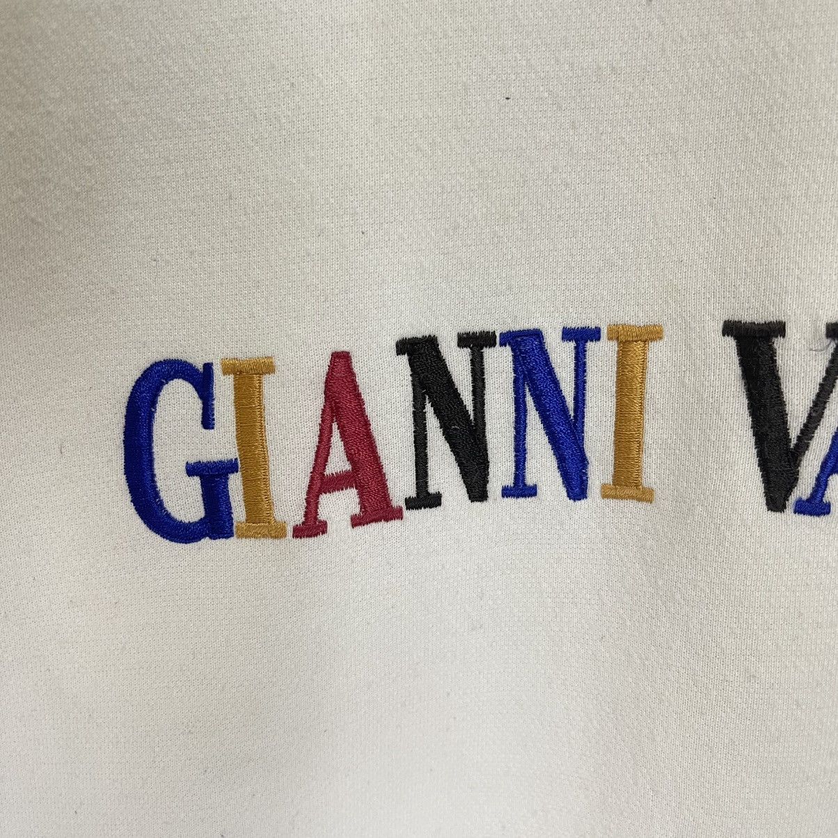 Designer Gianni Valentino Multicolour Spellout Crewneck Sweatshirt Size US M / EU 48-50 / 2 - 6 Thumbnail