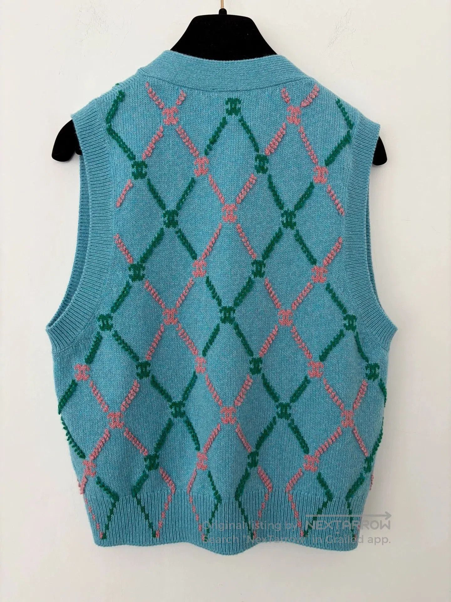 Chanel Chanel Blue Quilted Knit Vest. Size US M / EU 48-50 / 2 - 2 Thumbnail