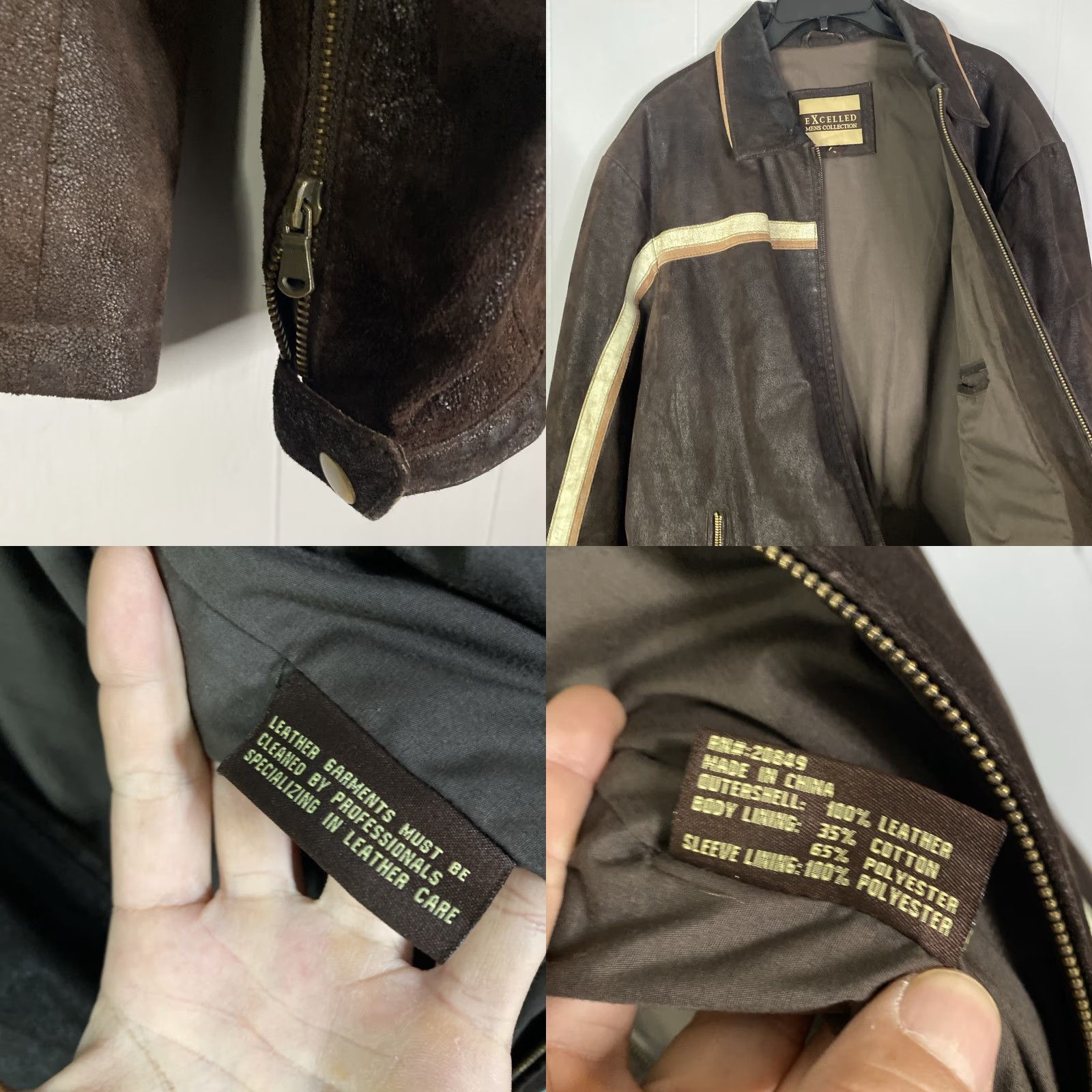Vintage VINTAGE Bud Light Leather Jacket XL Mens Bomber Jacket Full Zip Brown 90s Beer Logo Embroidered Pockets Vintage Clothing Size US XL / EU 56 / 4 - 8 Thumbnail
