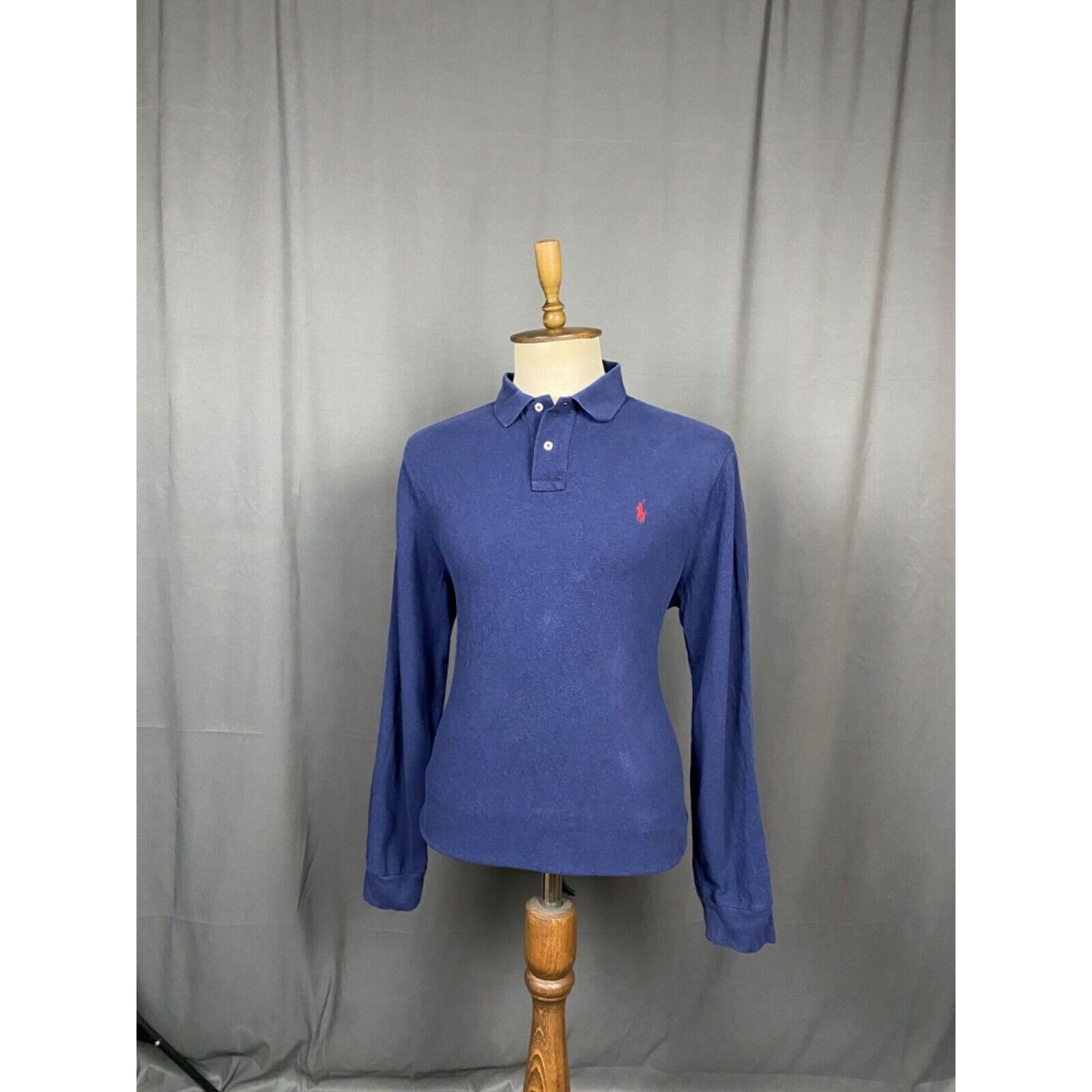Polo Ralph Lauren Polo Ralph Lauren Men's Blue Collared Polo Longsleeve Sweate Size US XL / EU 56 / 4 - 2 Thumbnail