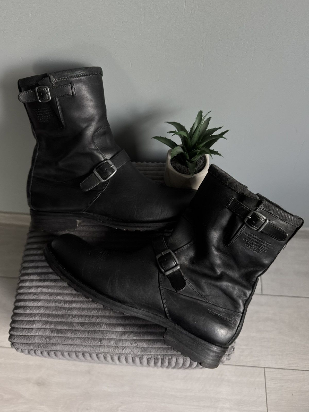 G-Star Vintage G-star Raw High Leather Strap Boots Size US 9 / EU 42 - 8 Thumbnail