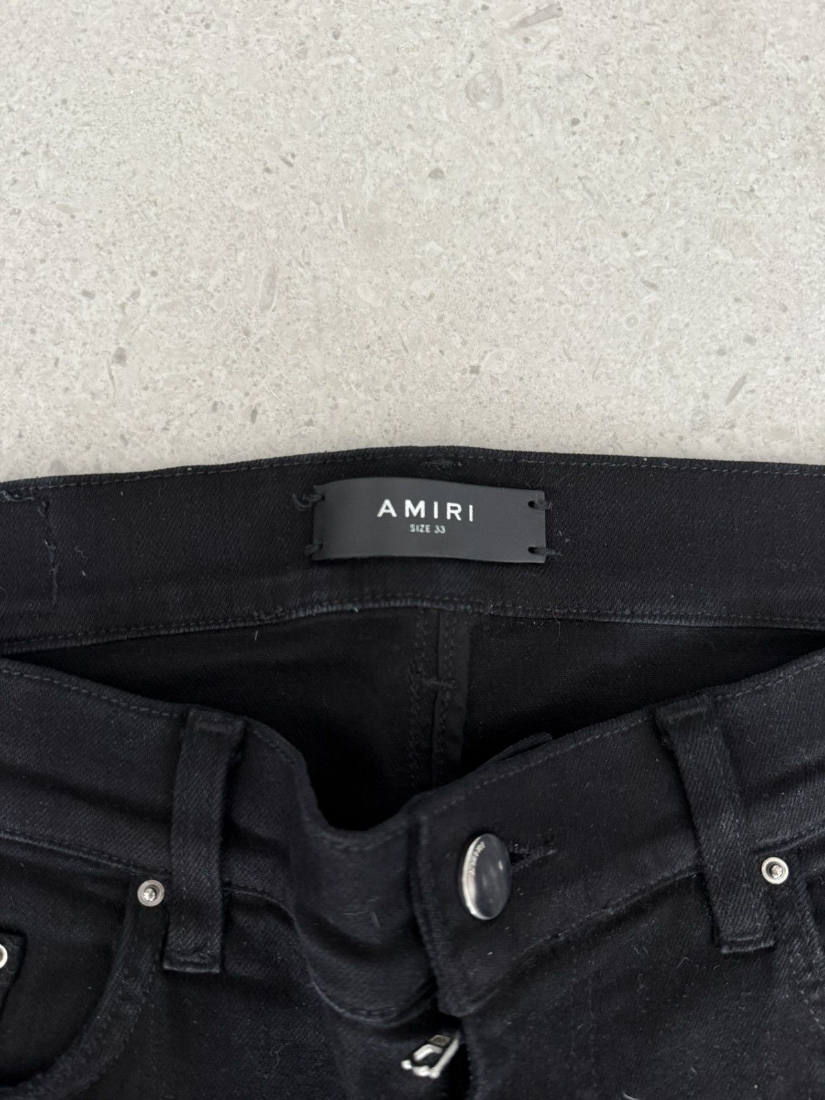 Amiri Mike Amiri AW16 OG Snakeskin Black Size US 33 - 2 Thumbnail