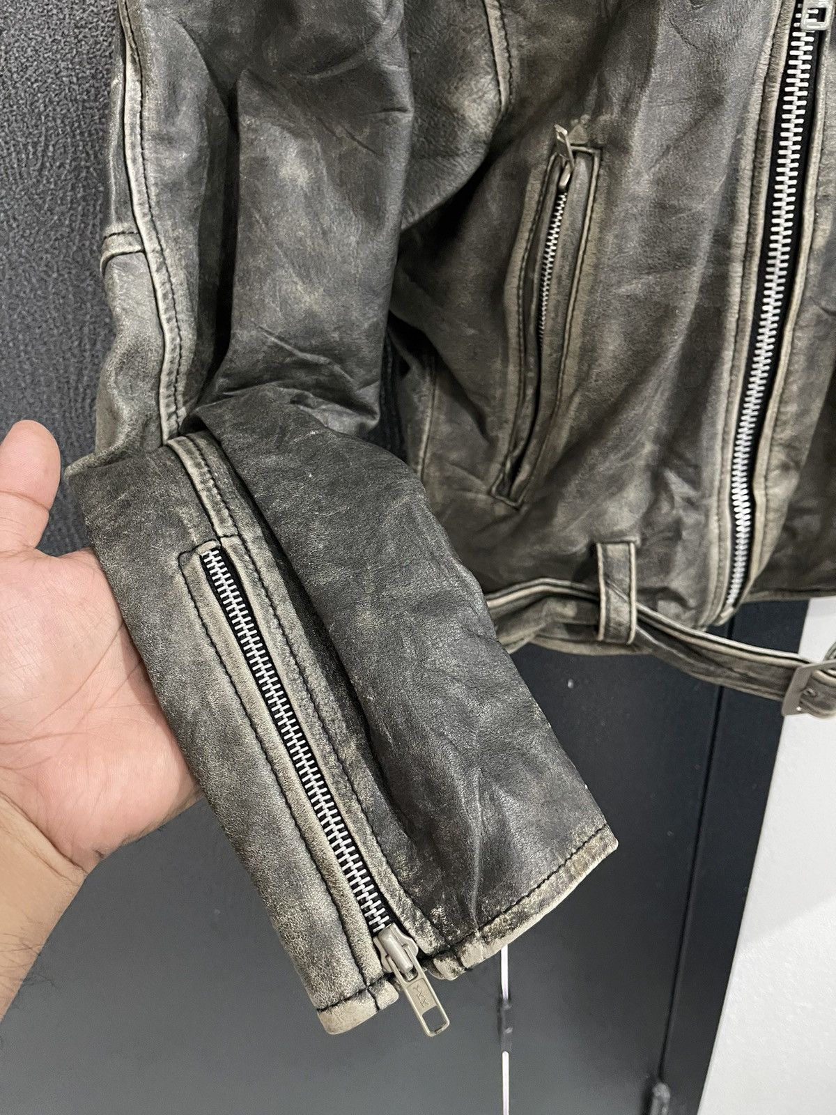 Japanese Brand Vintage On Time Real Leather Jacket Size US M / EU 48-50 / 2 - 11 Thumbnail