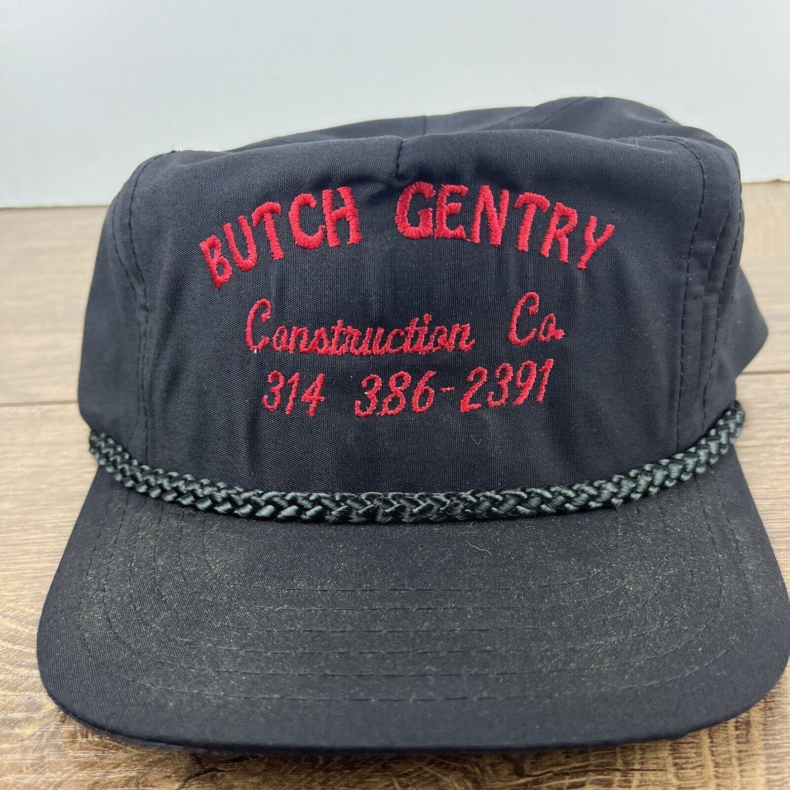 Other Butch Gentry Construction Hat Black Adjustable Hat Black Adu Size ONE SIZE - 5 Thumbnail