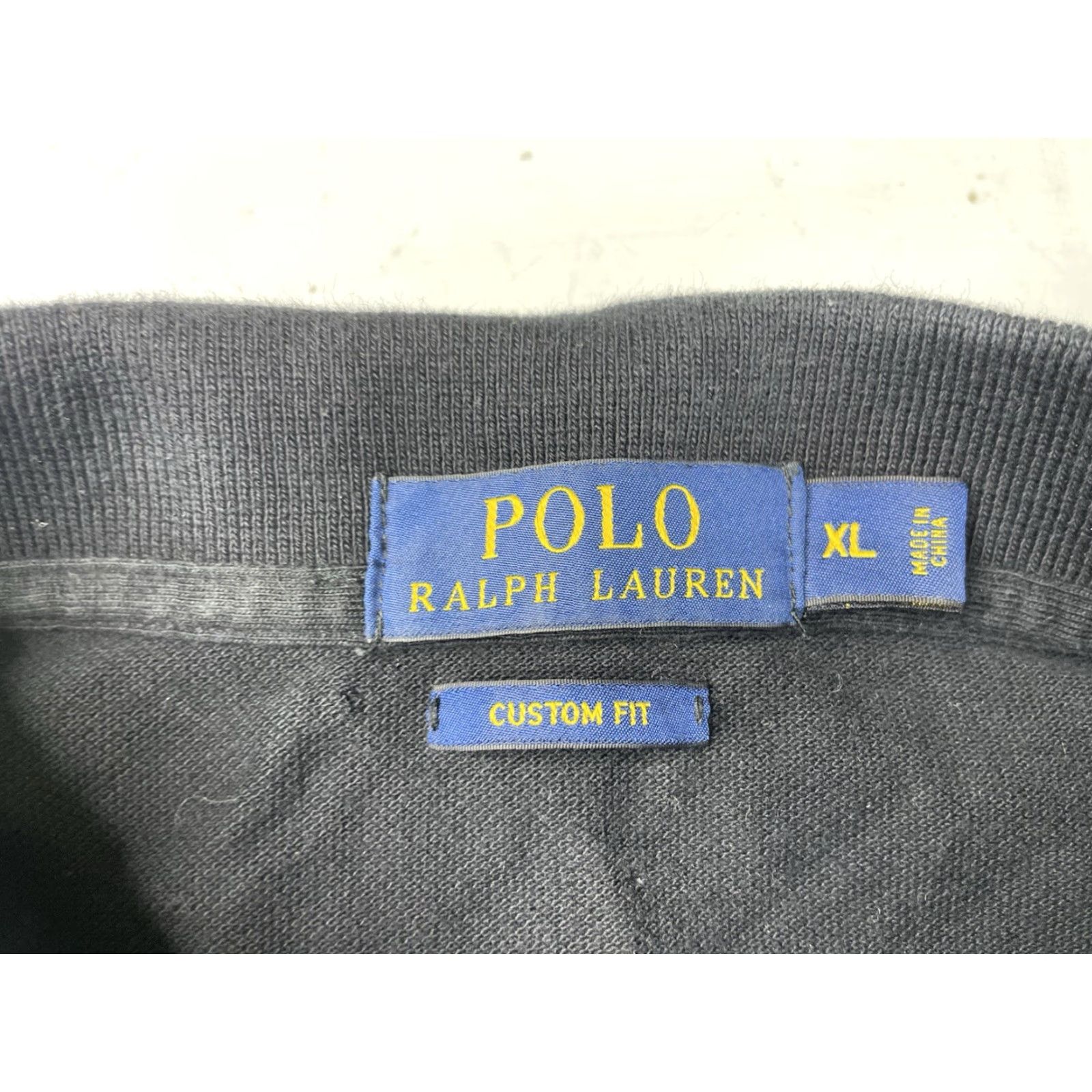 Polo Ralph Lauren Polo Ralph Lauren Polo Cycling Team Short Sleeve Polo Shirt Black White Mens XL Size US XL / EU 56 / 4 - 3 Thumbnail