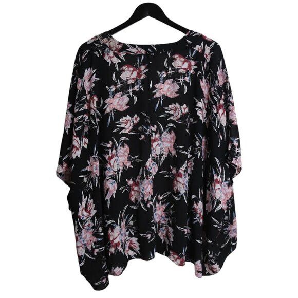 Aritzia Azure Skies Cosima Floral Print Black Oversized Kimono Size M / US 6-8 / IT 42-44 - 5 Thumbnail