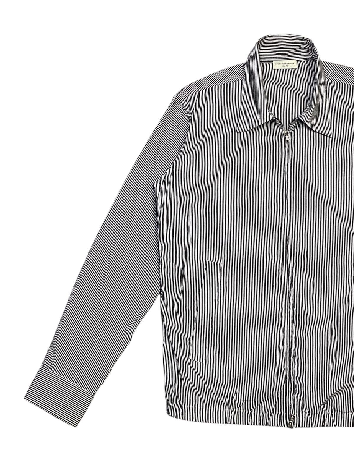 Dries Van Noten Dries Van Noten Charcoal Stripe Thin Cotton Jacket Size L / US 10 / IT 46 - 7 Thumbnail