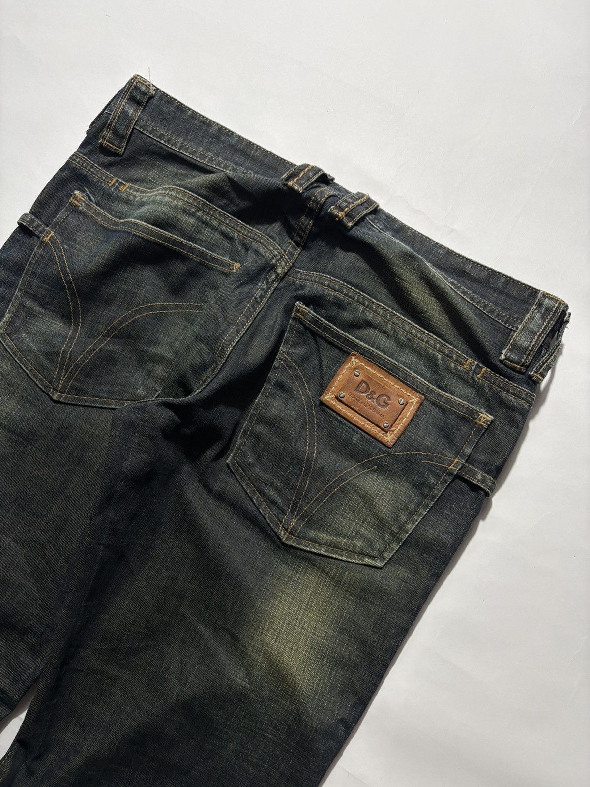 Dolce & Gabbana 00’s DOLCE & GABBANA MUD WASH DENIM JEANS Size US 33 - 4 Thumbnail