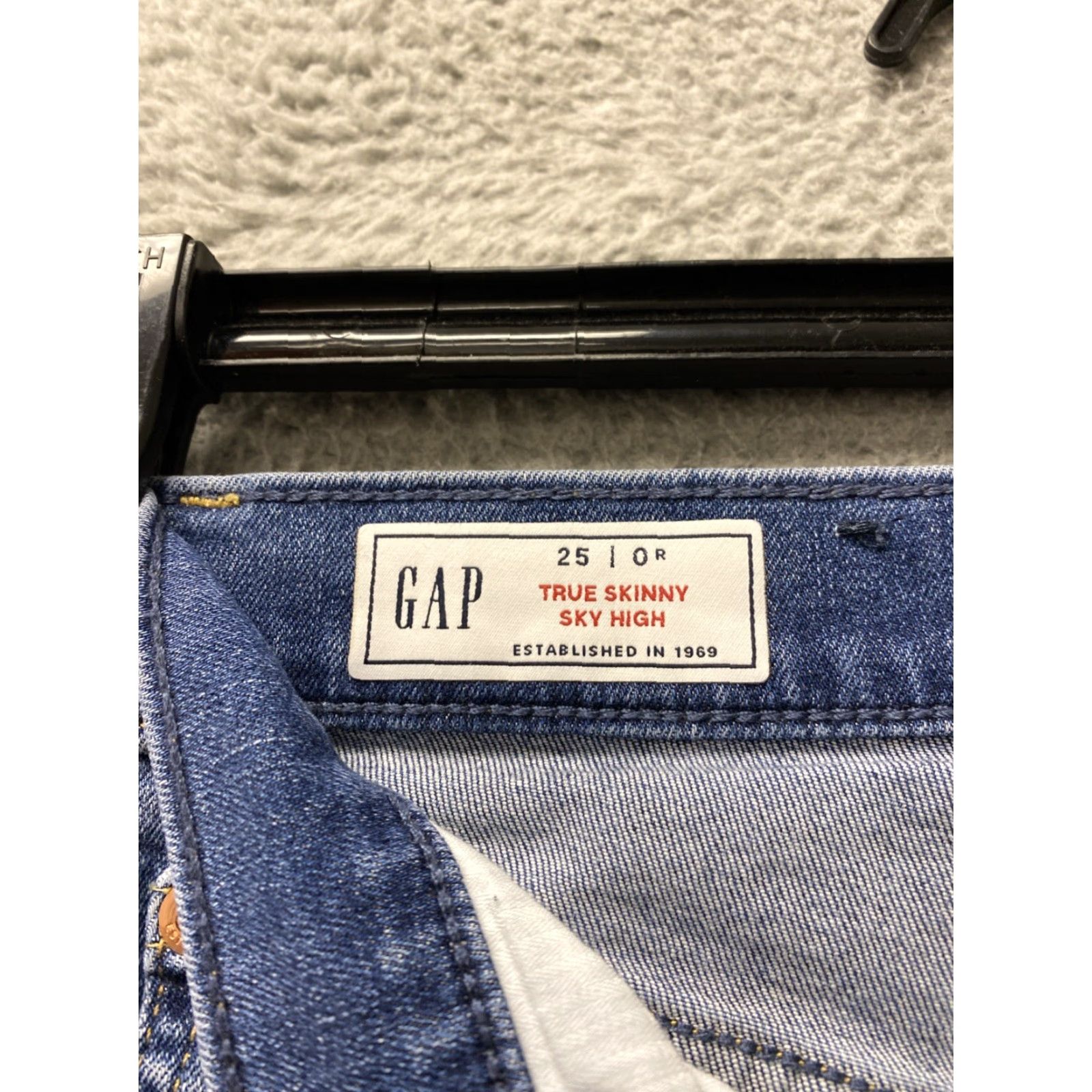 Gap Gap Womens Waist 25 Regular Skinny Pockets Denim Blue Jeans Leggings /129-31 Size 42" / US 20 - 3 Thumbnail