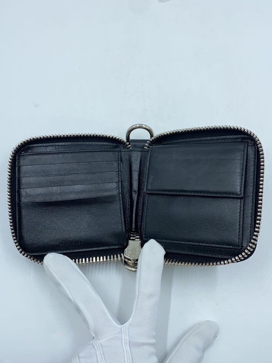 Balenciaga Balenciaga Leather Bi-Fold Wallet Black Size ONE SIZE - 4 Thumbnail