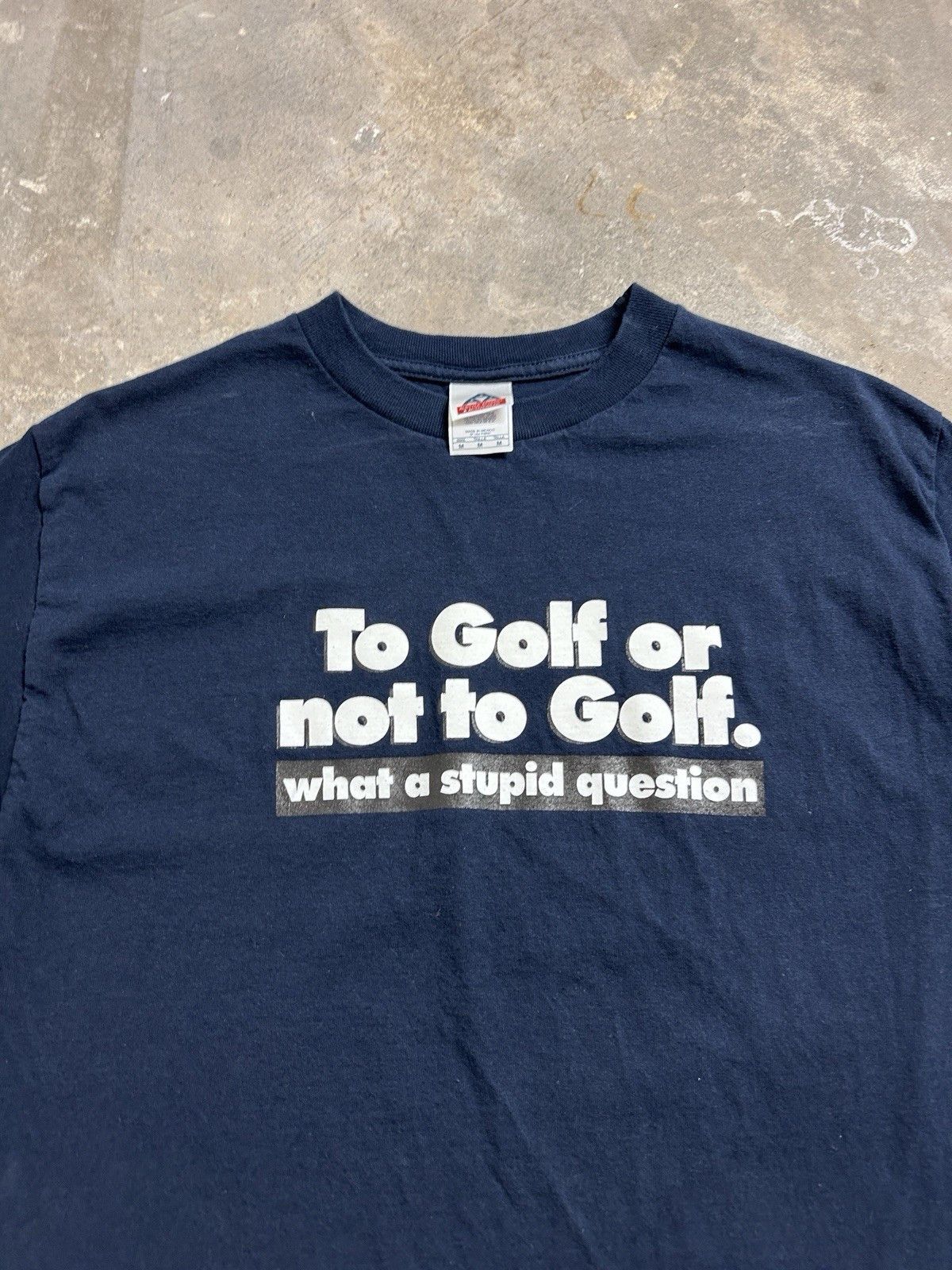 AAA Vintage Y2K To Golf Or Not To Golf Humor Tee Size Medium Size US M / EU 48-50 / 2 - 2 Thumbnail