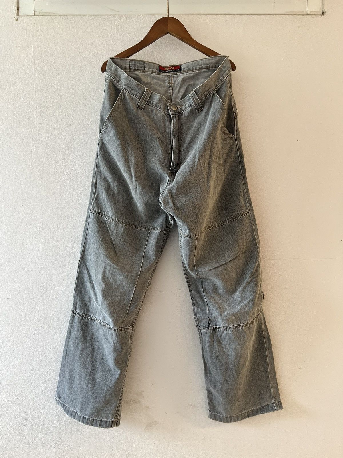 Vintage FADED Y2K BLN BAGGY WIDE POCKET PANTS Size US 31 - 2 Thumbnail