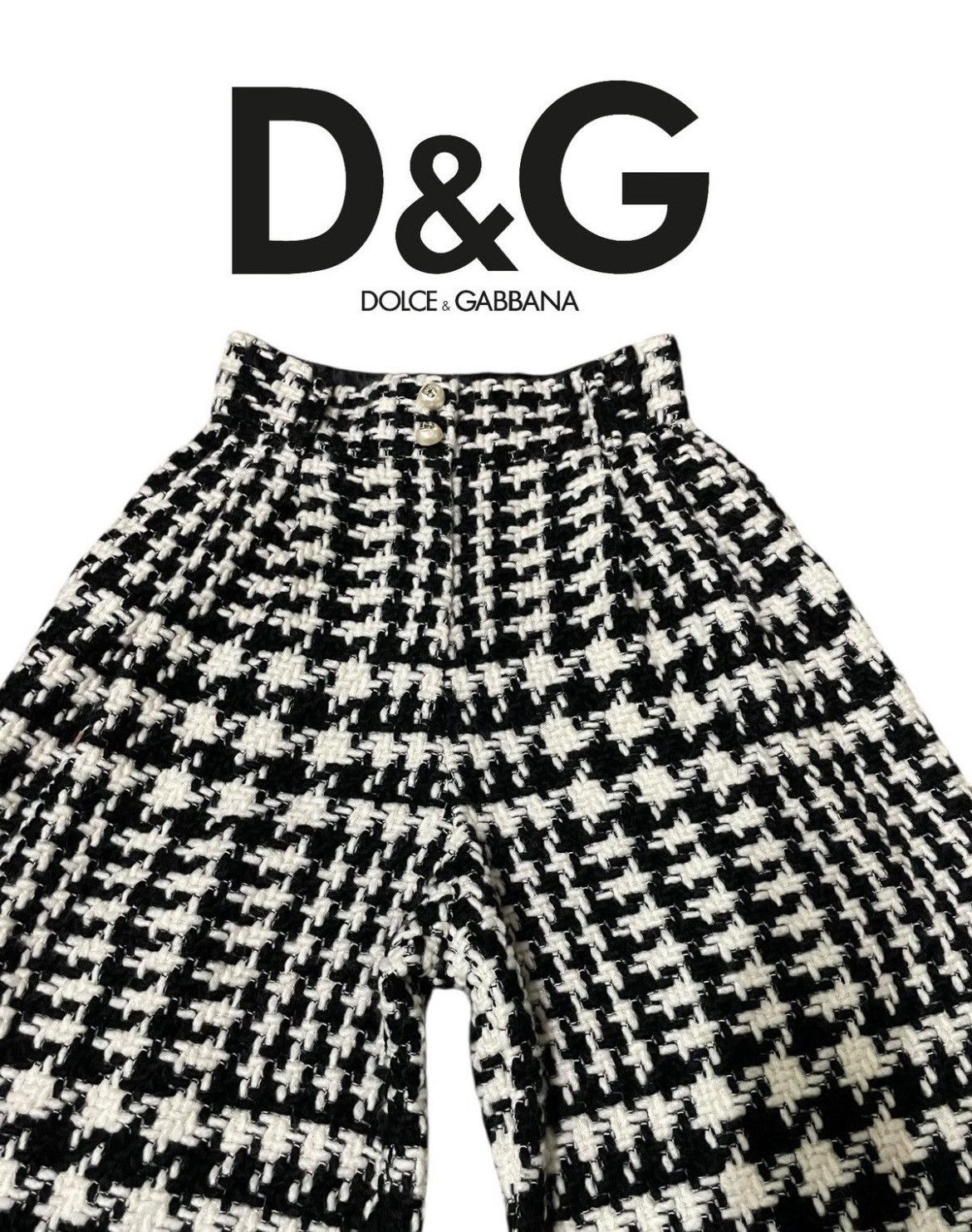 Dolce & Gabbana Authentic Dolce & Gabbana Crochet Wool Pants Size 25" / US 0 / IT 36 - 6 Thumbnail