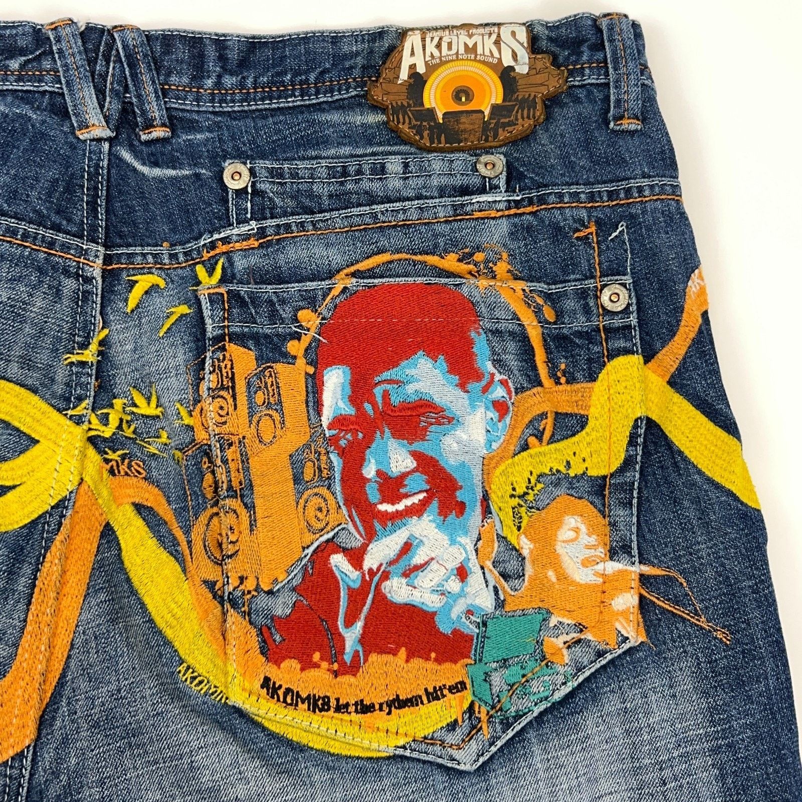 Akademiks Vintage Y2Ks Akademiks Jeans Blue Denim Hip Hop Rap 40 Size US 40 / EU 56 - 8 Thumbnail