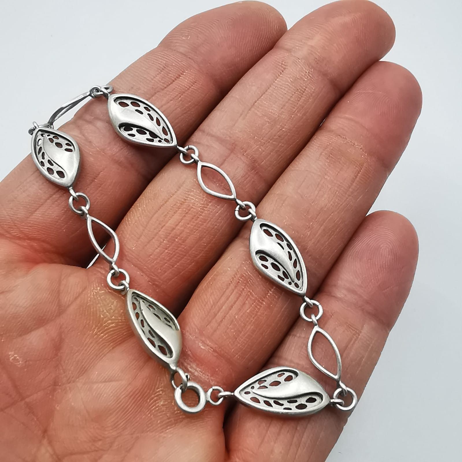 Vintage Vintage Bracelet Jewelry,925 Sterling Silver,Handmade 6,11g Size ONE SIZE - 7 Thumbnail