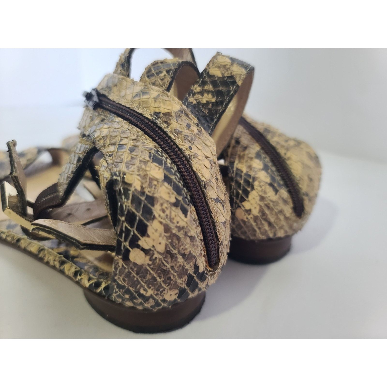 Fendi Fendi First Fendance Snake Gladiator Sandals EUR 36 US 6 Size US 6 / IT 36 - 6 Thumbnail