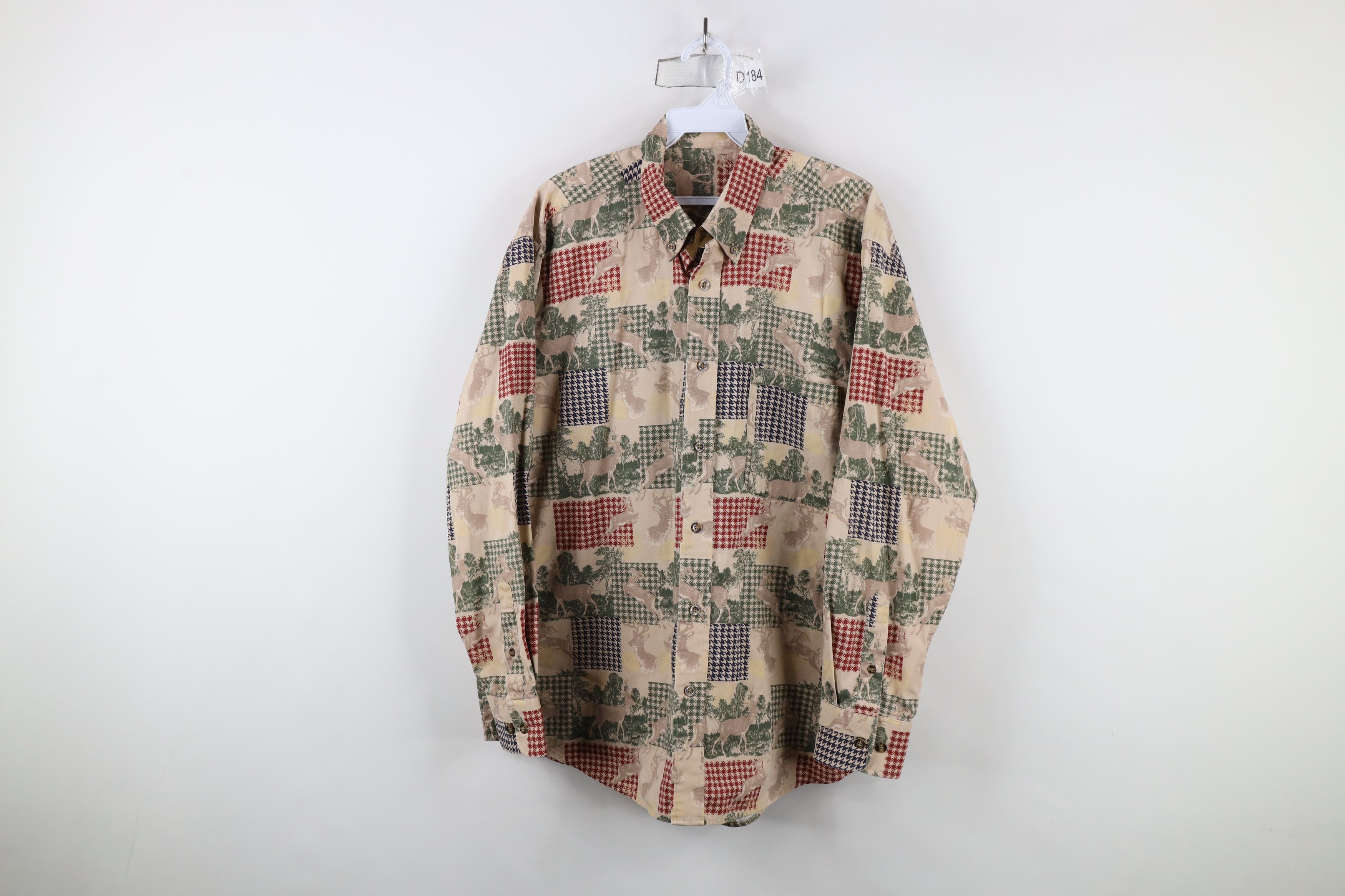 Vintage Vintage 90s Streetwear Buck All Over Print Button Down Shirt Size US L / EU 52-54 / 3 - 1 Thumbnail