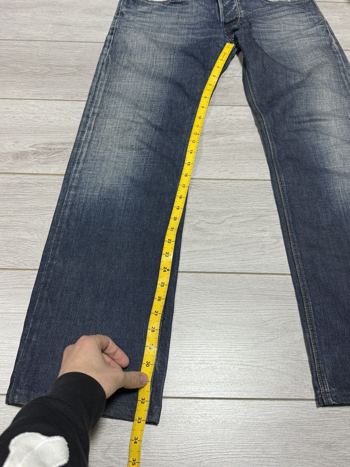 Diesel VINTAGE flare Y2K DIESEL YARIK LOGO DISTRESSED JEANS 34 Size US 34 / EU 50 - 10 Thumbnail