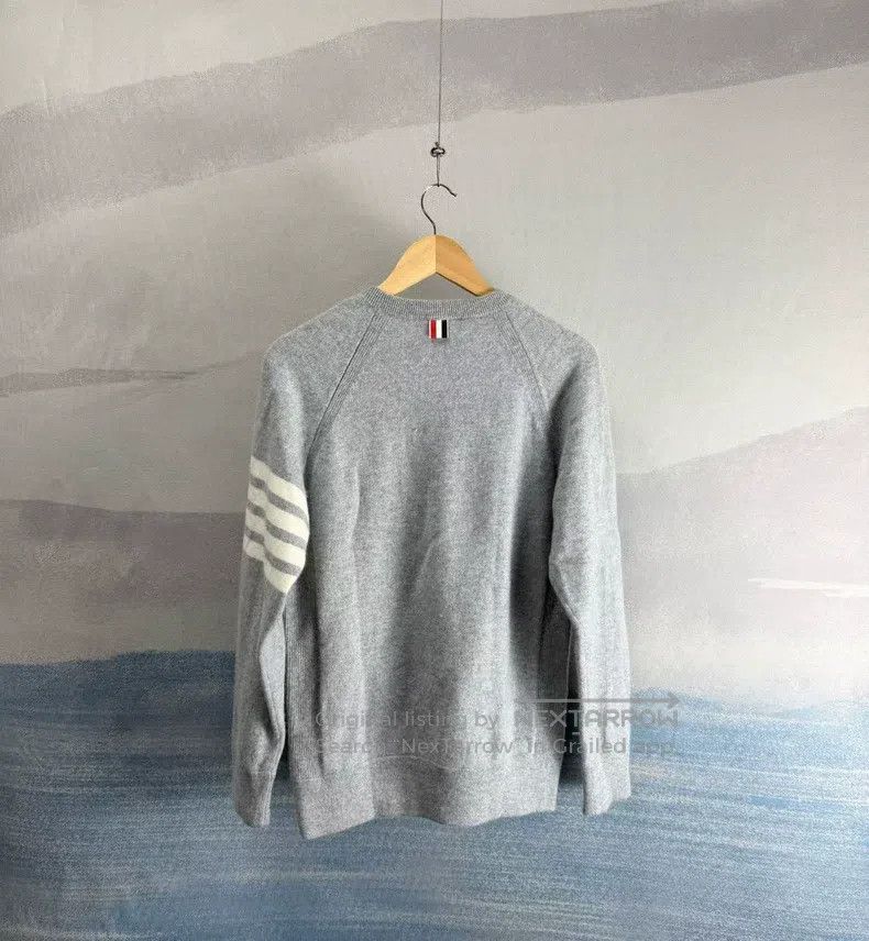 Thom Browne Thom Browne Grey Cashmere Sweater Size US XL / EU 56 / 4 - 3 Thumbnail
