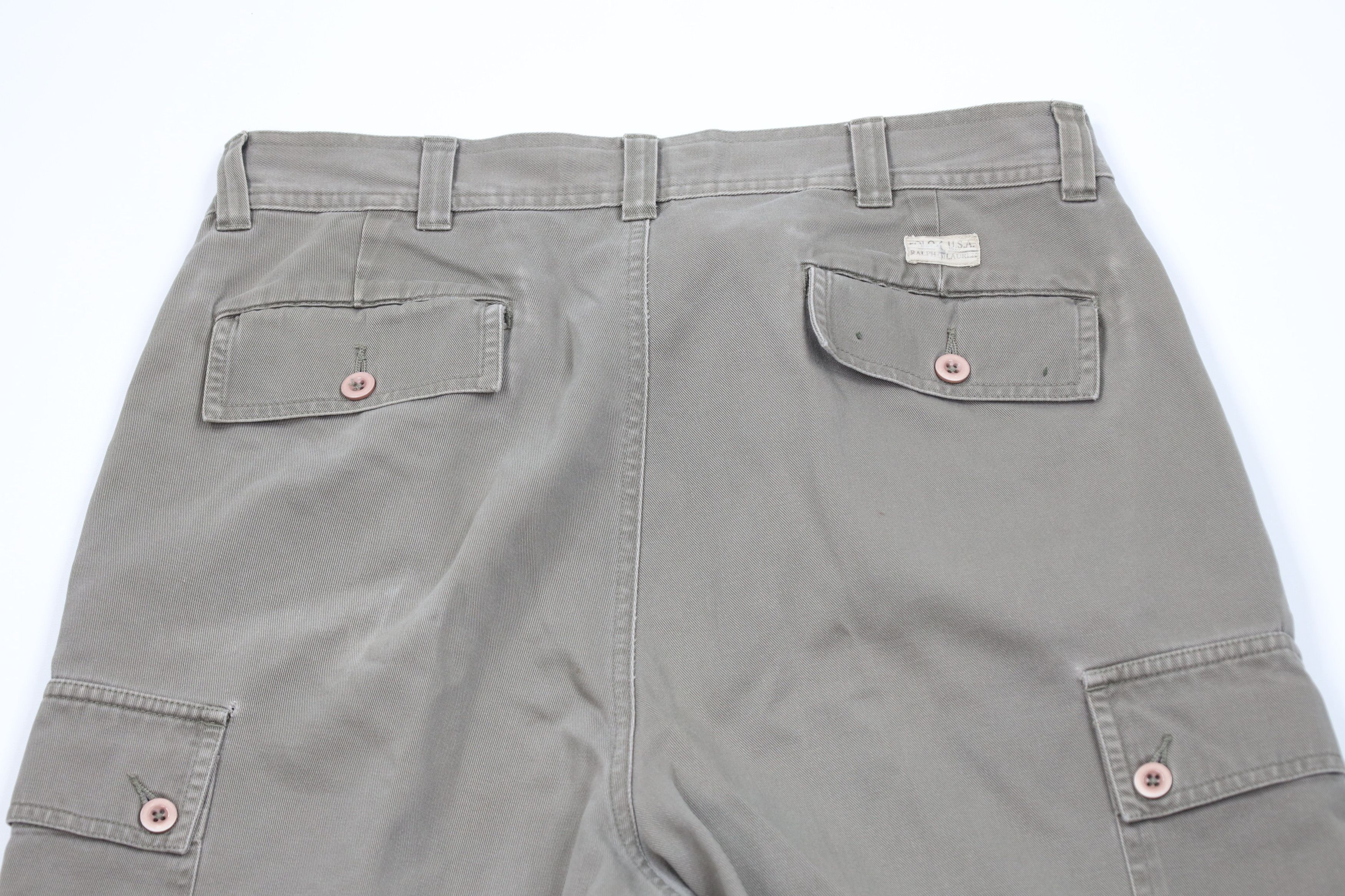 Ralph Lauren Vintage 90s Ralph Lauren Wide Leg Tarpoon Cargo Pants Cotton Size US 34 / EU 50 - 11 Thumbnail