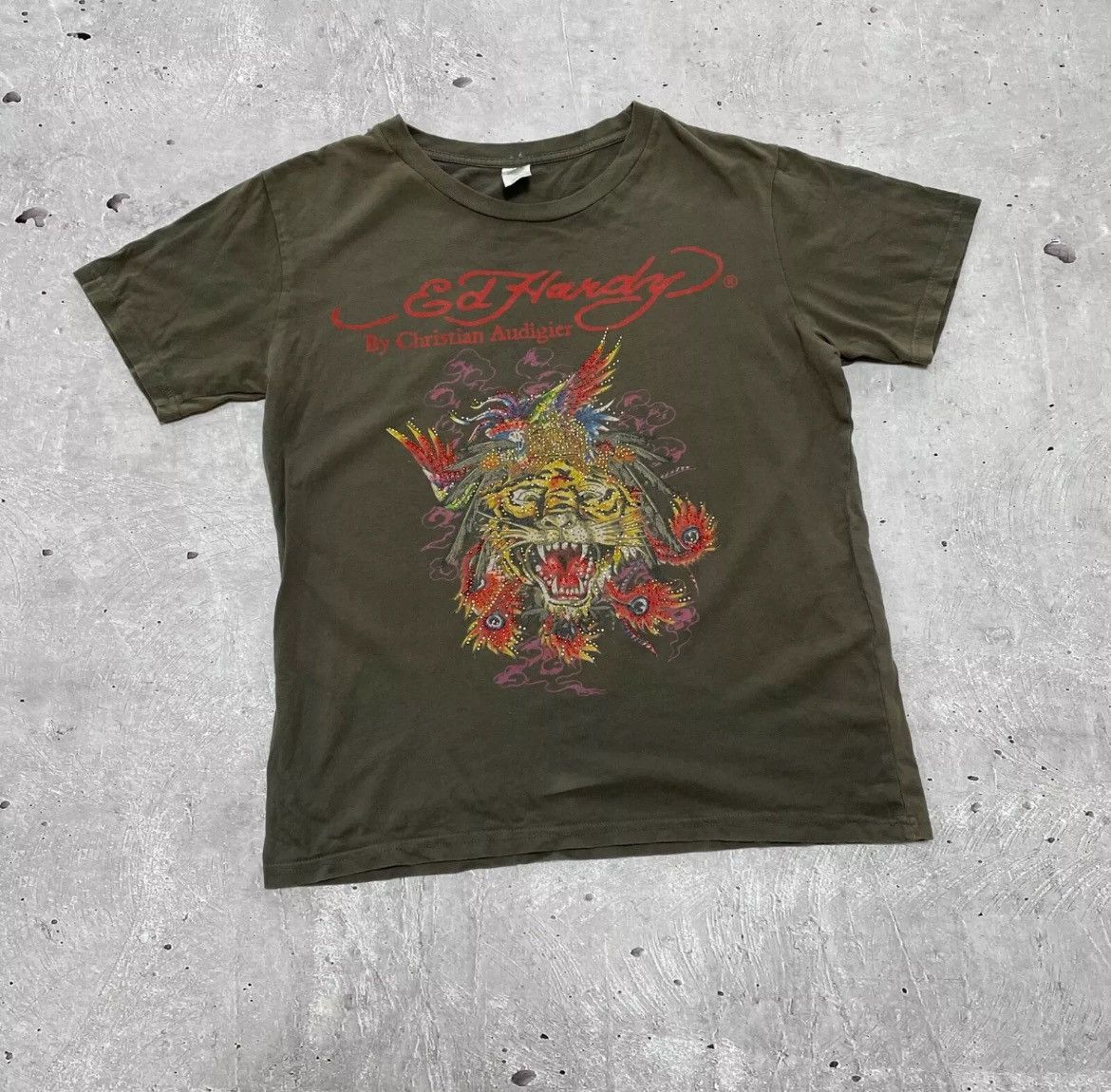 Ed Hardy × Vintage ed hardy t shirt vintage Yk2 Printed woman's Size M / US 6-8 / IT 42-44 - 1 Thumbnail