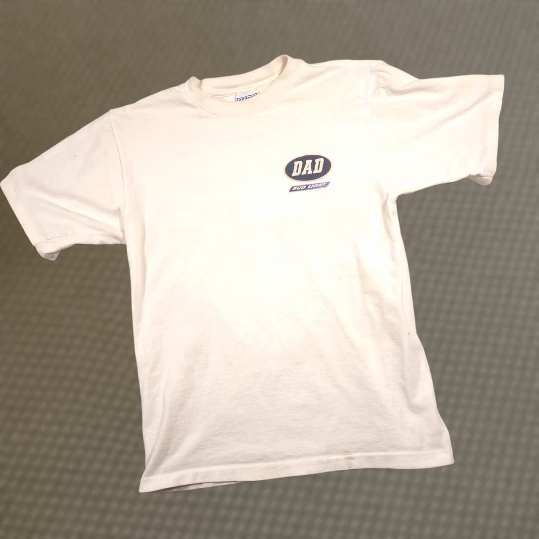 Vintage VINTAGE Bud Light Dad All Sport Shirt Mens Large White I Love You Man 90s Mens L Size US L / EU 52-54 / 3 - 1 Thumbnail