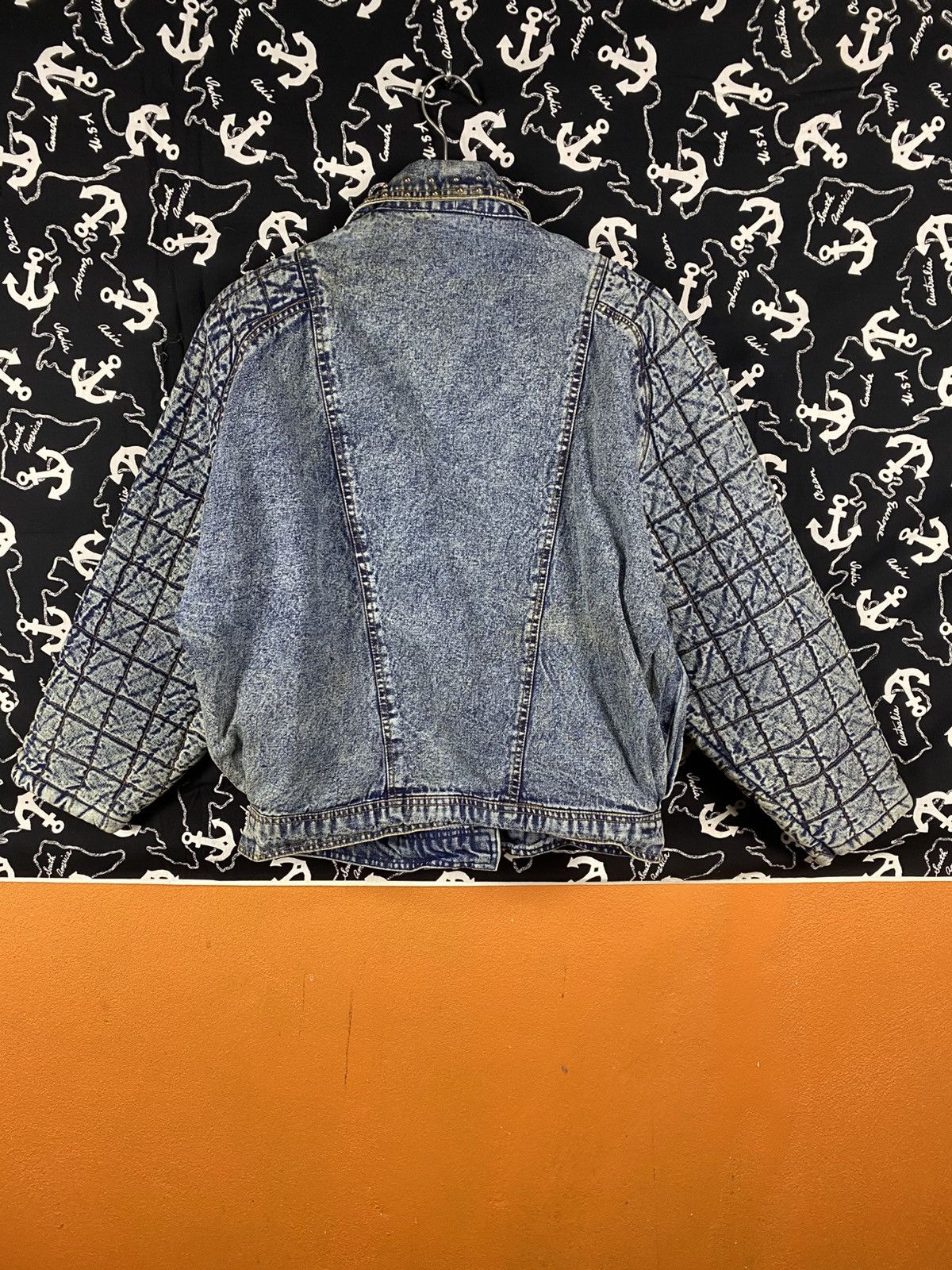 Japanese Brand Vintage Hearty Heart Studded Quilted Denim Jacket Acid Wash Size M / US 6-8 / IT 42-44 - 9 Thumbnail