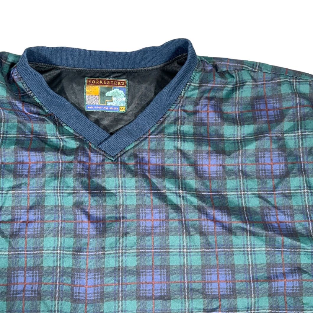 Vintage VINTAGE Forresters Sweater Forrester's Blue Green Blackwatch Plaid Pullover 90s Mens XXL Pullover V-Neck Long Sleeve Size US XXL / EU 58 / 5 - 2 Thumbnail