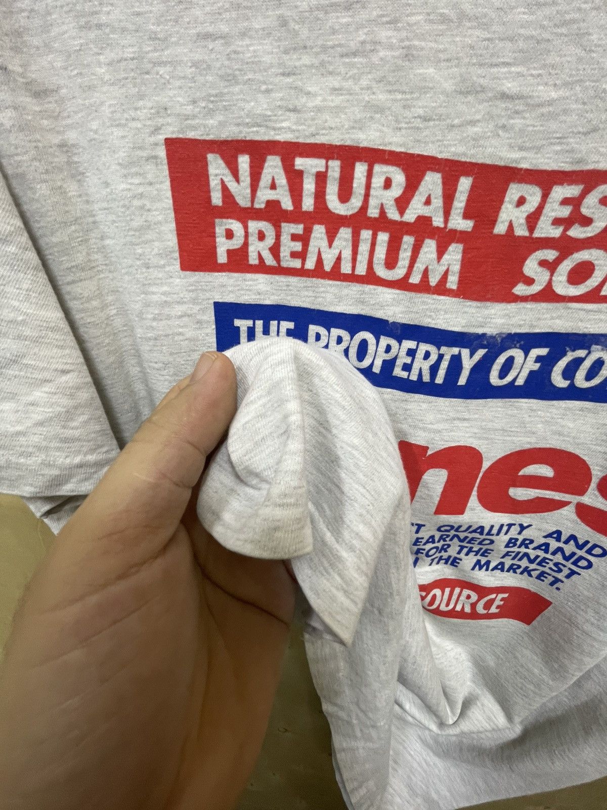 Hanes × Vintage VINTAGE HANES BIG LOGO TEE Size US M / EU 48-50 / 2 - 6 Thumbnail