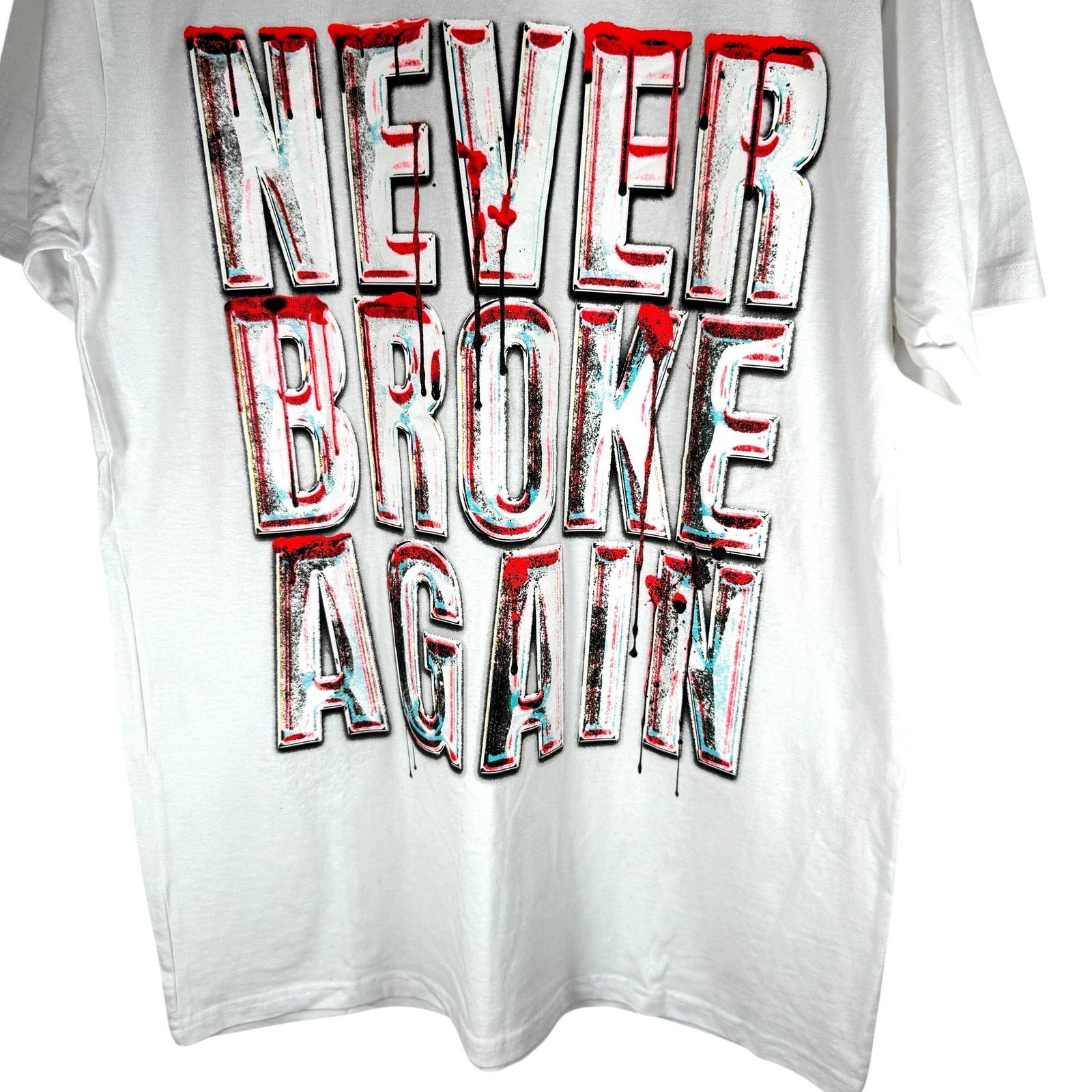 Other Never Broke Again Bloody Drip Big Logo T-shirt Mens L - Punk Size US L / EU 52-54 / 3 - 6 Thumbnail