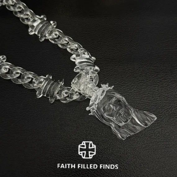 Other Clear Jesus pendant necklace transparent acrylic Size ONE SIZE - 1 Preview