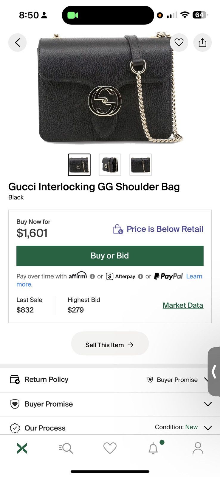 Gucci GUCCI Interlocking G Bag Small - Like New Size ONE SIZE - 9 Thumbnail