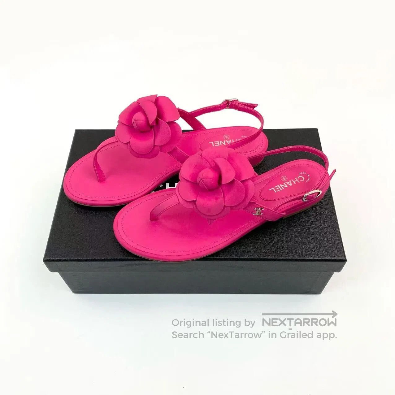 Chanel Chanel Classic camellia sandals| Size US 5 / IT 35 - 2 Thumbnail