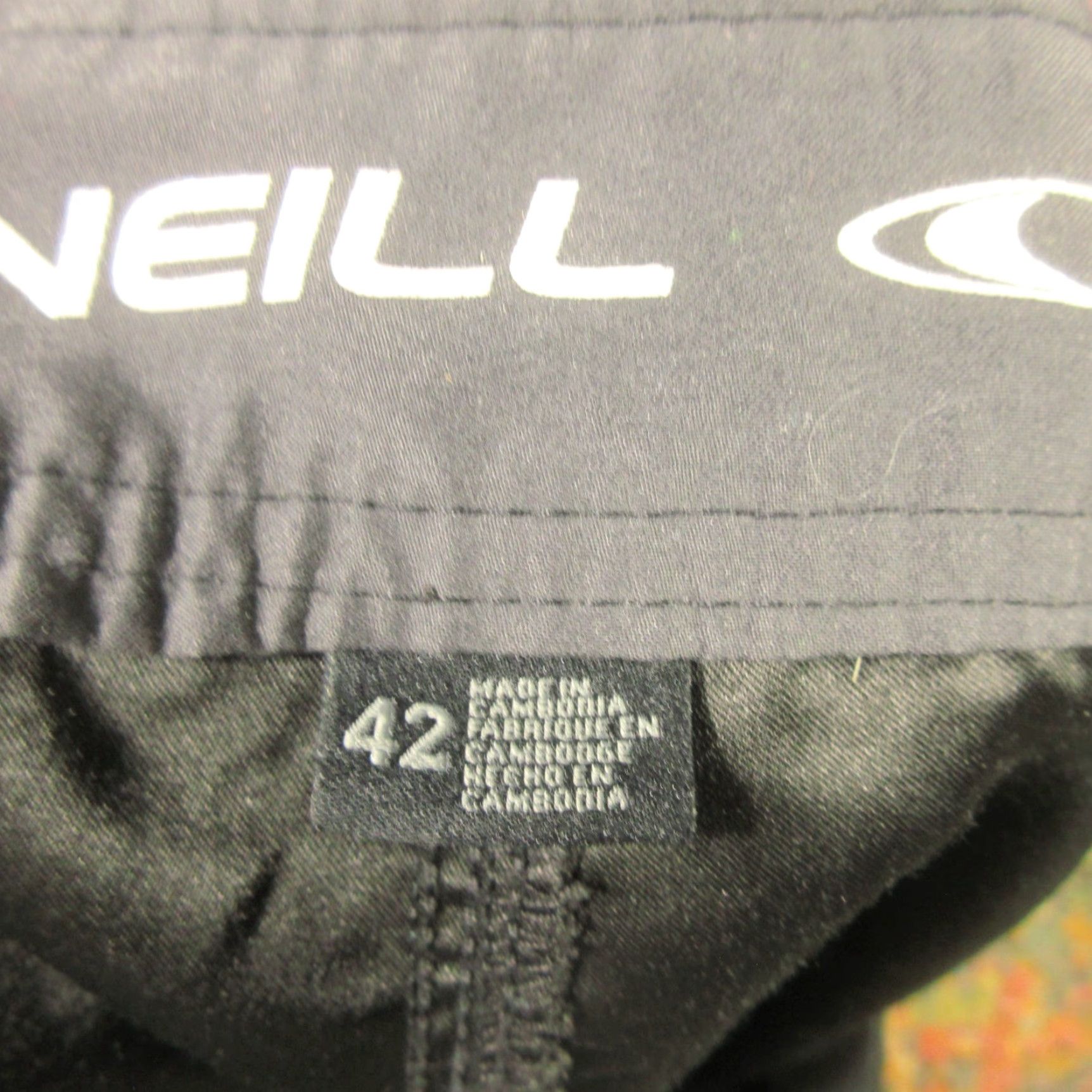 O'Neill O'NEILL Board Shorts Mens 42 Solid Black Lightweight Quick Dry Surf Swim Drawstring Breathable Mens Size US 42 / EU 58 - 3 Thumbnail