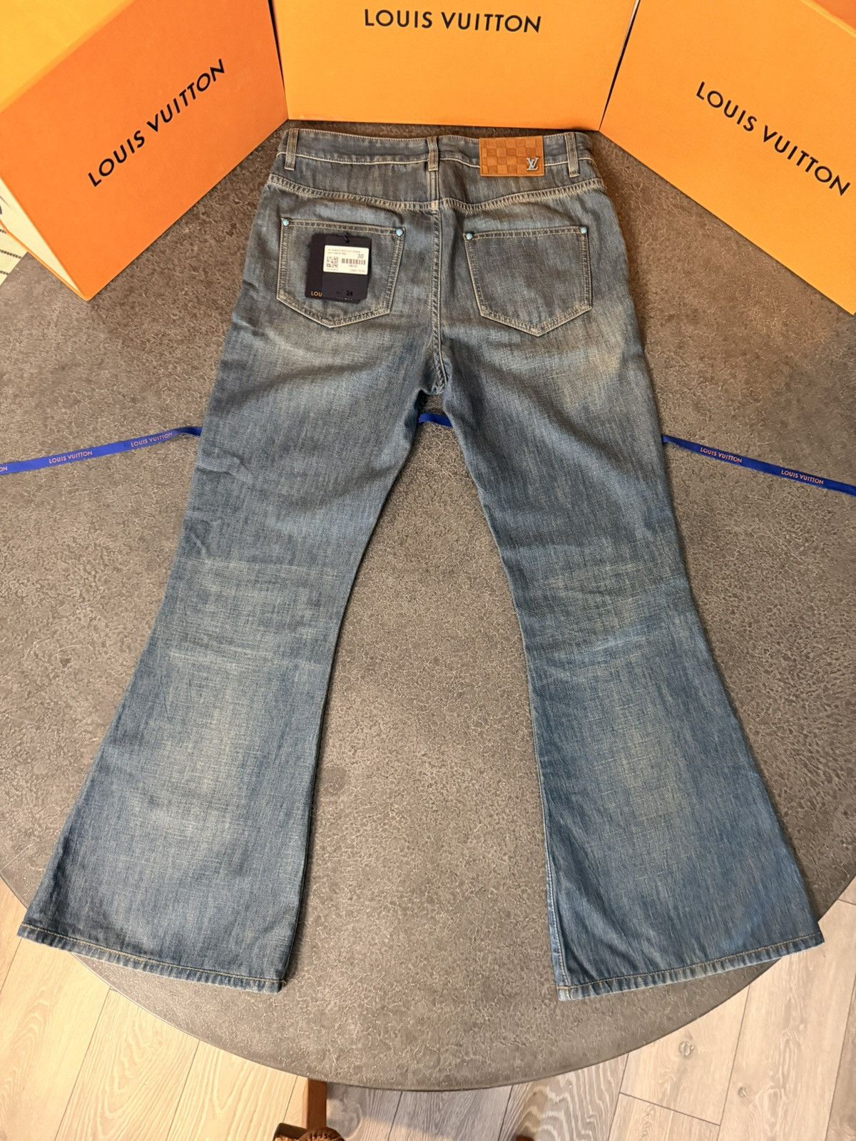 Louis Vuitton LV Chambray Flared Pants Size US 30 / EU 46 - 4 Thumbnail
