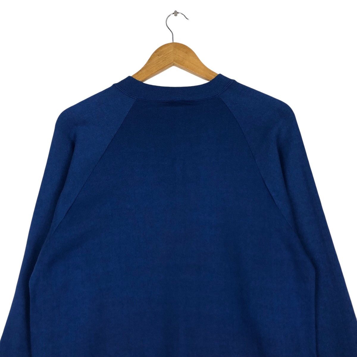 Japanese Brand × Jerzees × Vintage Vintage Portable Three Stand Sweatshirt Rare 90s Blue Size US S / EU 44-46 / 1 - 8 Thumbnail
