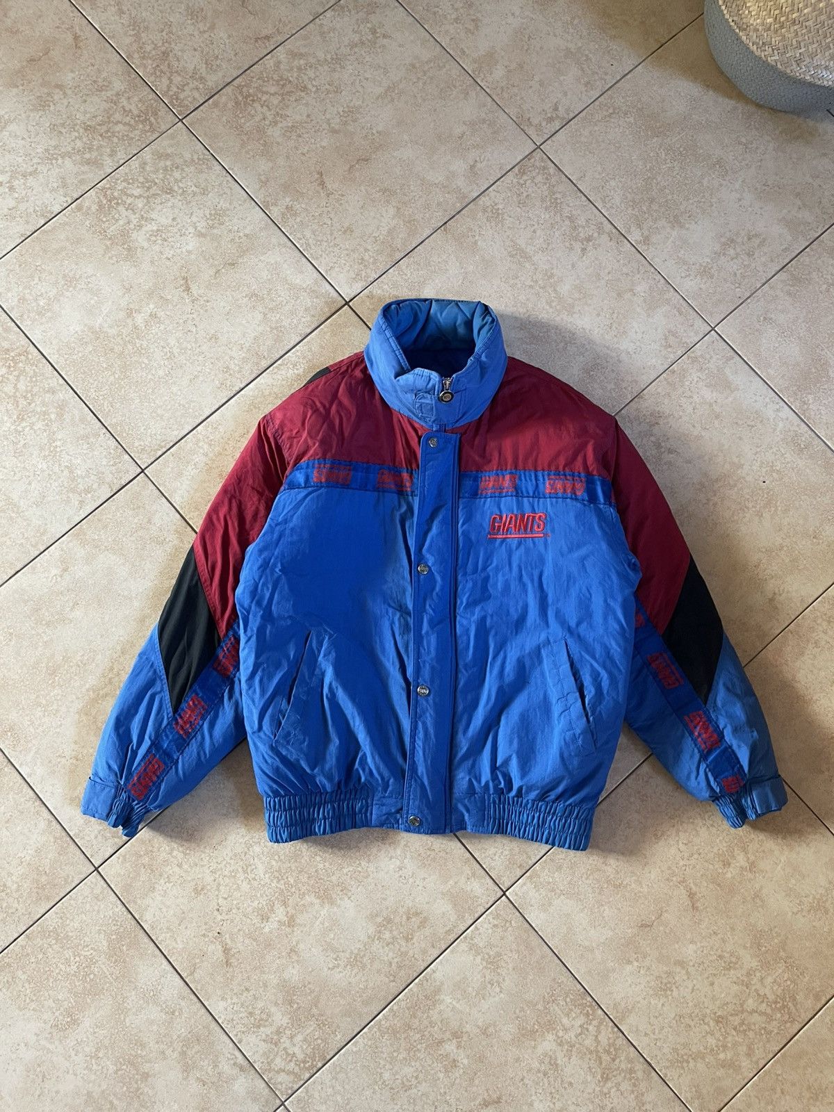 NFL × Vintage Vintage NFL GIANTS bomber jacket 90s 80s Size US M / EU 48-50 / 2 - 1 Thumbnail