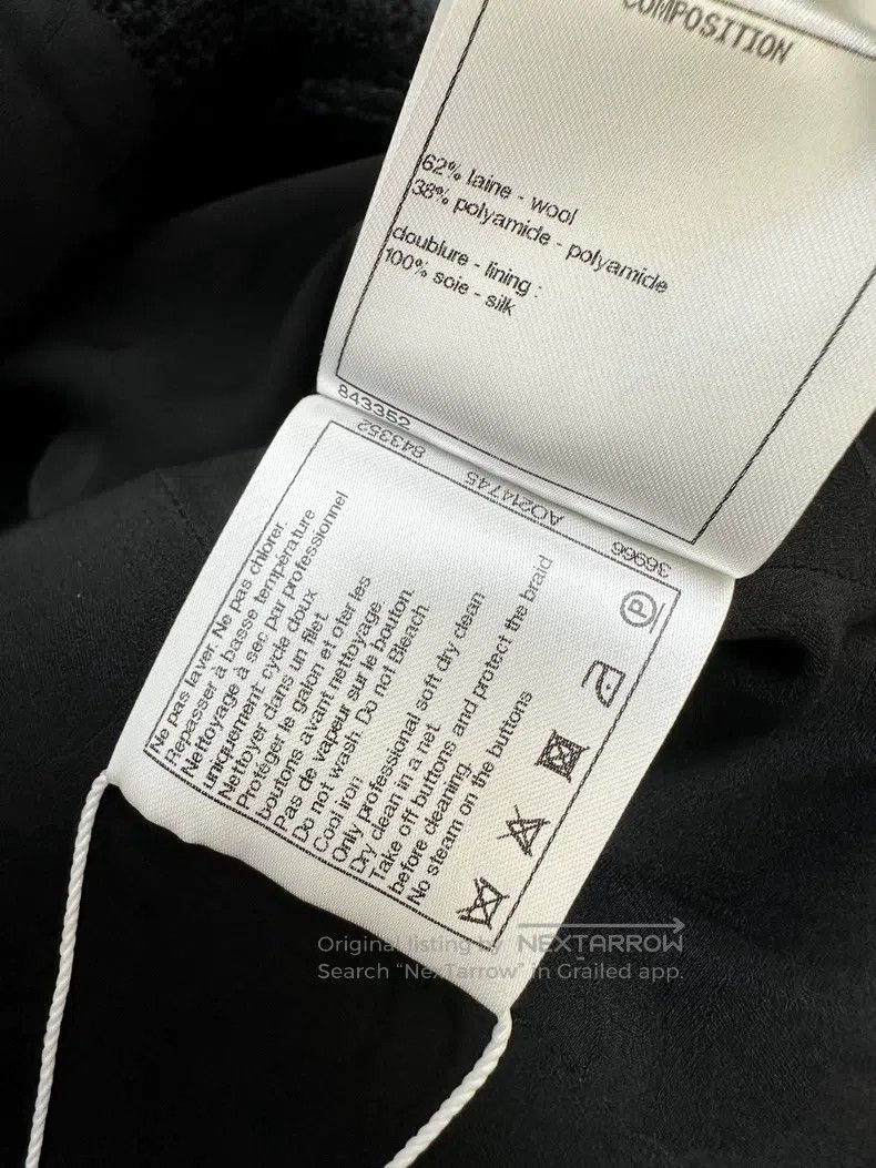 Chanel Chanel 20A black and white colour block long-sleeved braid Size XS / US 0-2 / IT 36-38 - 9 Thumbnail