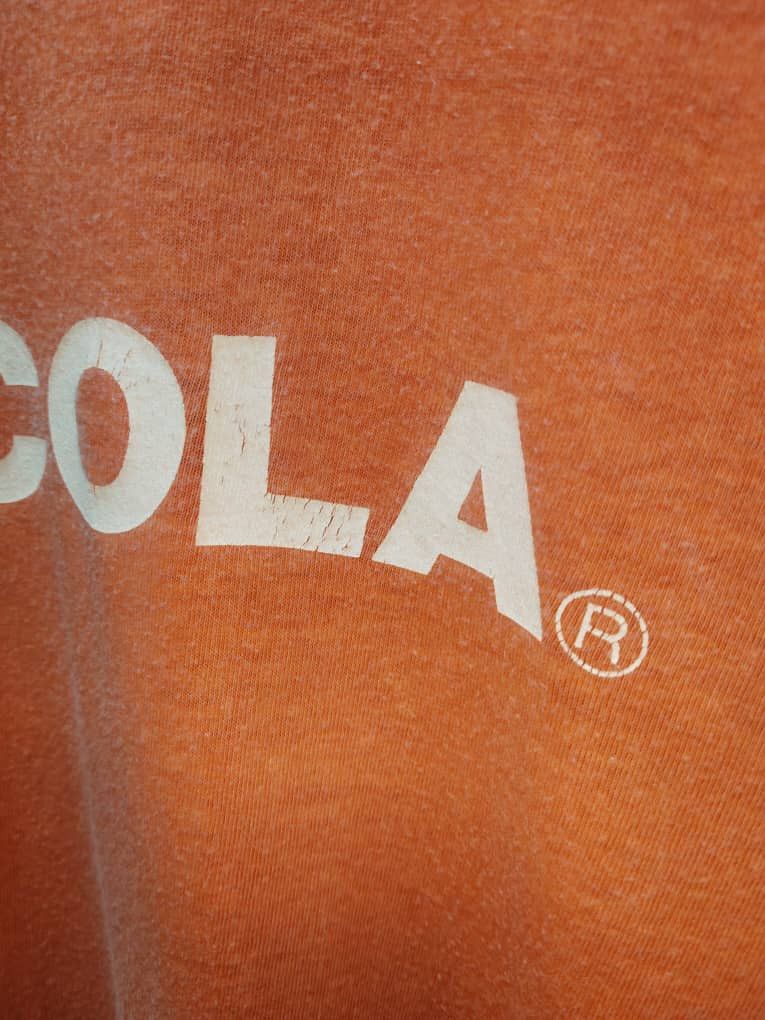 Vintage Single stich 80’s Coca Cola made in japan orange tee Size US L / EU 52-54 / 3 - 10 Thumbnail
