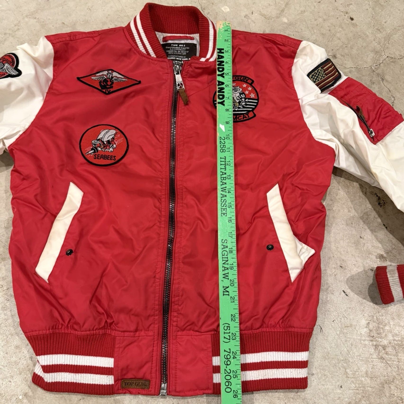 Vintage VINTAGE Unbranded Jacket MA-1 Bomber Coat Mens M Red USAF 80s 90s Top Gun Flight Aviator Jacket Coat Mens Size US M / EU 48-50 / 2 - 6 Thumbnail