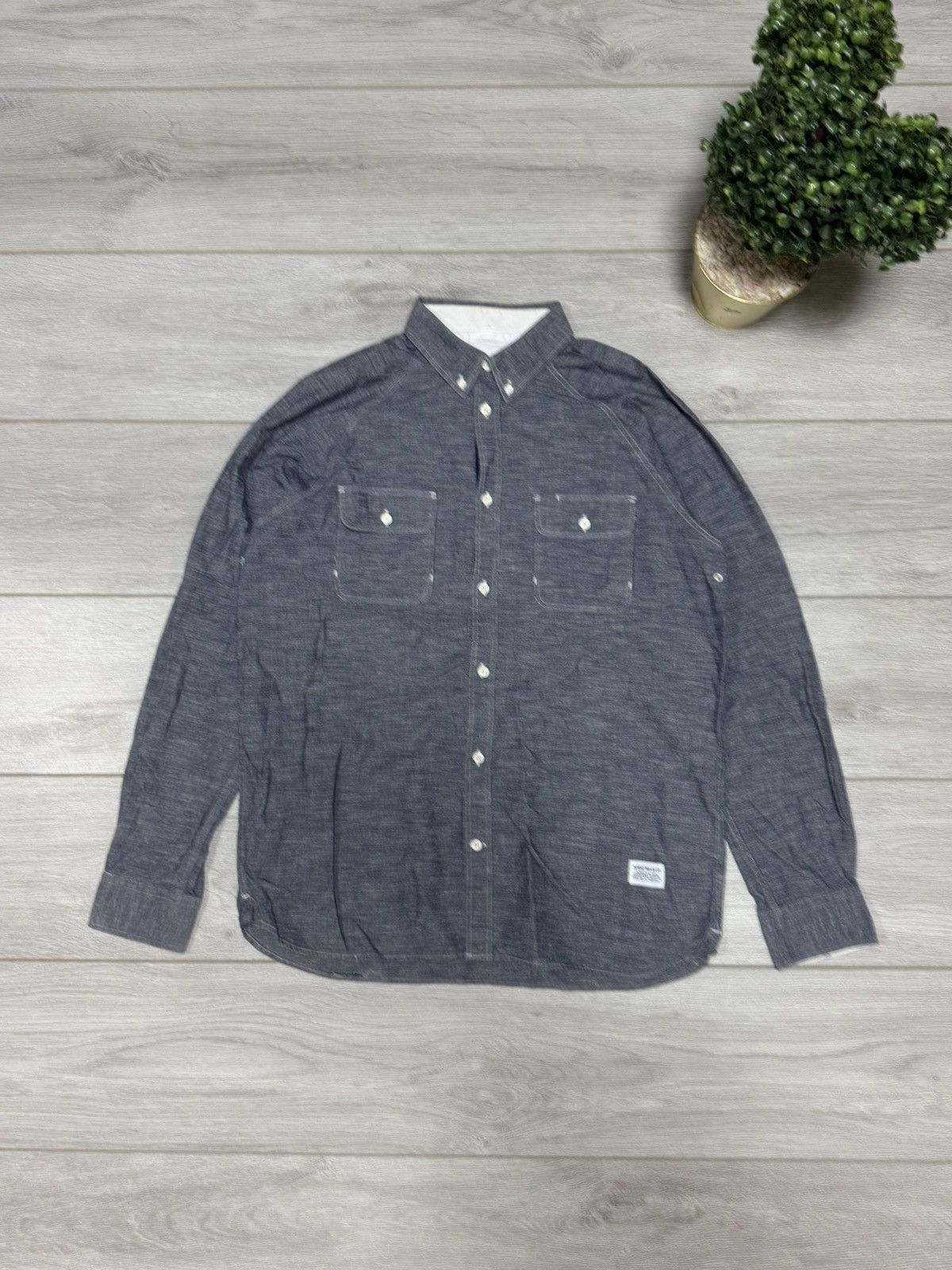 Norse Projects Norse Projects benno chambray shirt buttons Size US M / EU 48-50 / 2 - 1 Thumbnail