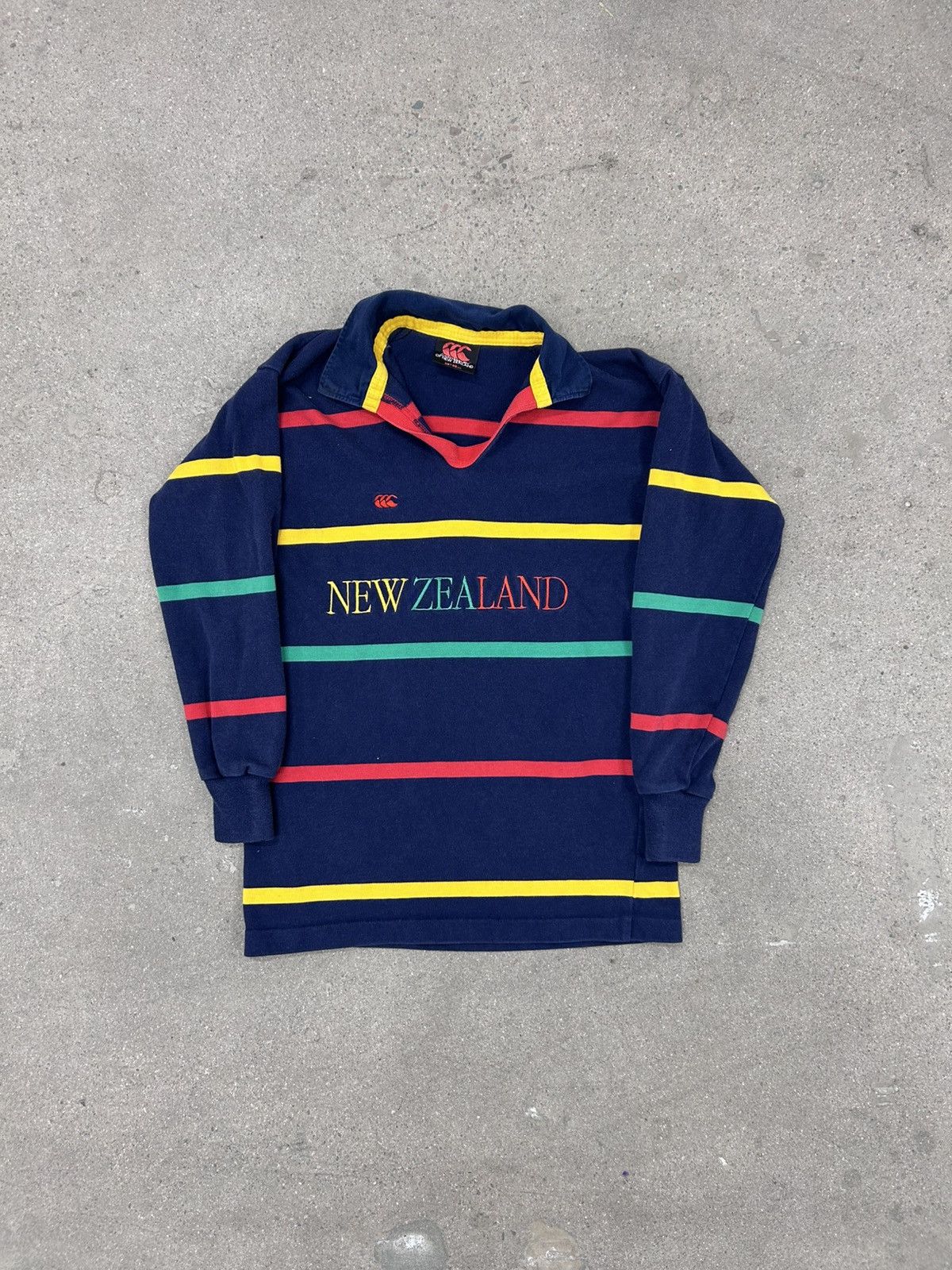 Canterbury of New Zealand × Vintage Vintage CANTERBURY Polo Rugby Shirt Striped Long Sleeve Size US S / EU 44-46 / 1 - 1 Thumbnail