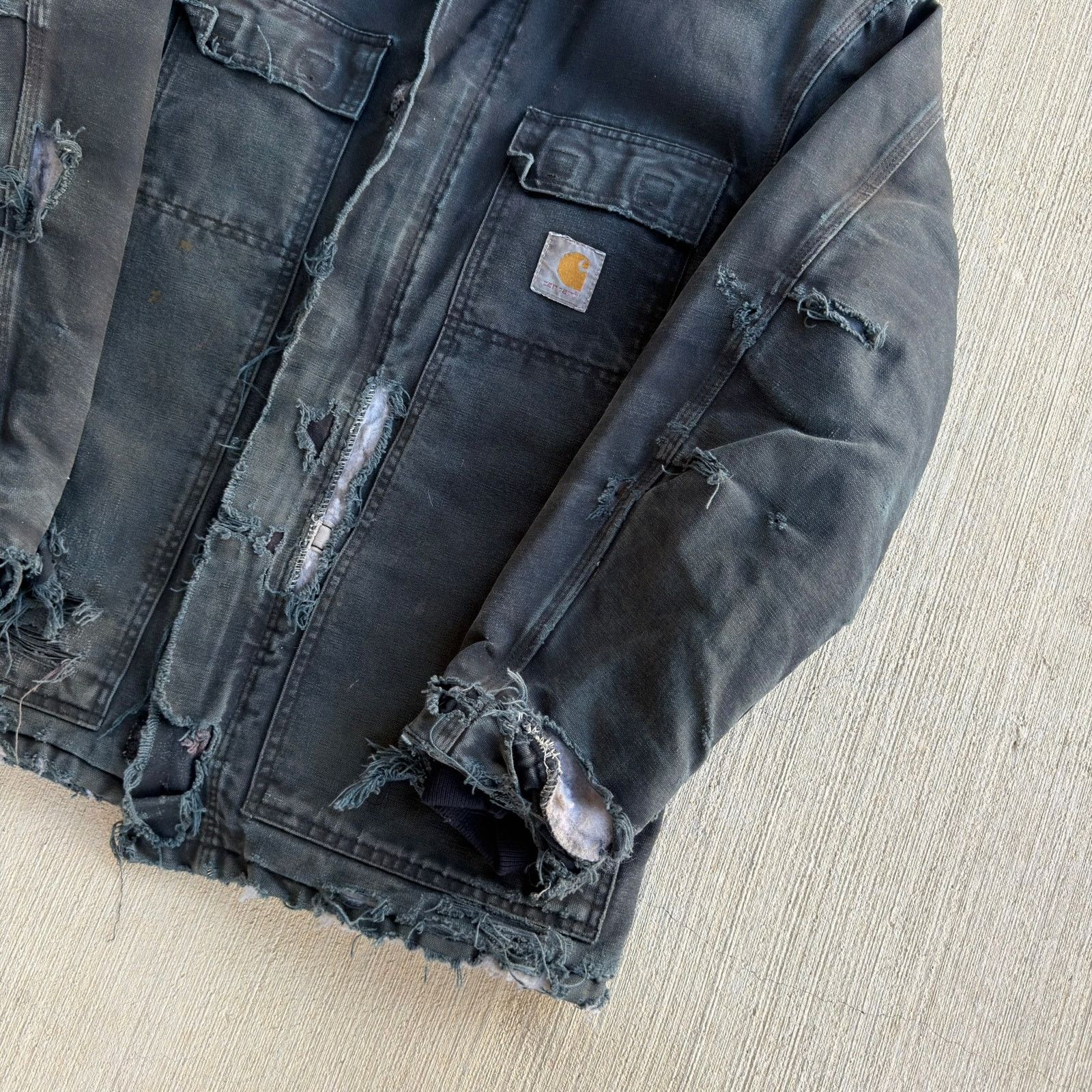 Carhartt × Vintage Carhartt C03 faded black arctic work wear jacket Size US M / EU 48-50 / 2 - 4 Thumbnail