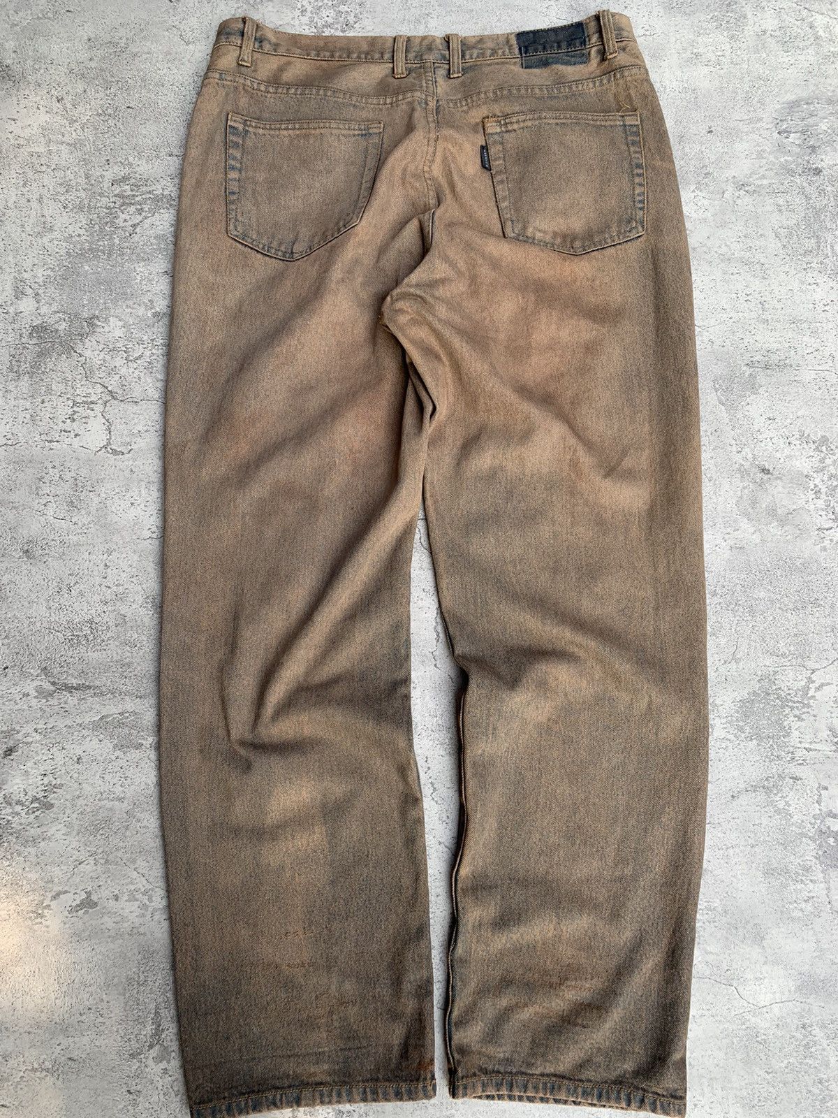 Japanese Brand × Vintage distressed mudwash baggy jeans Size US 39 - 7 Thumbnail